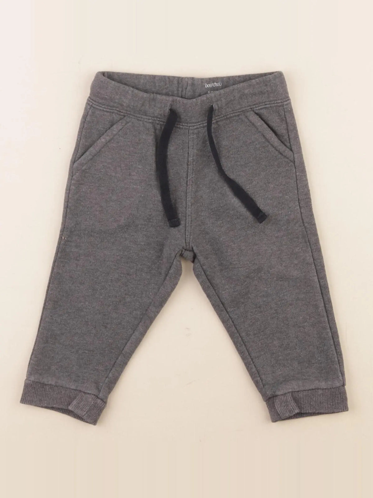 Boutchou - jogging doublé gris - 9 mois