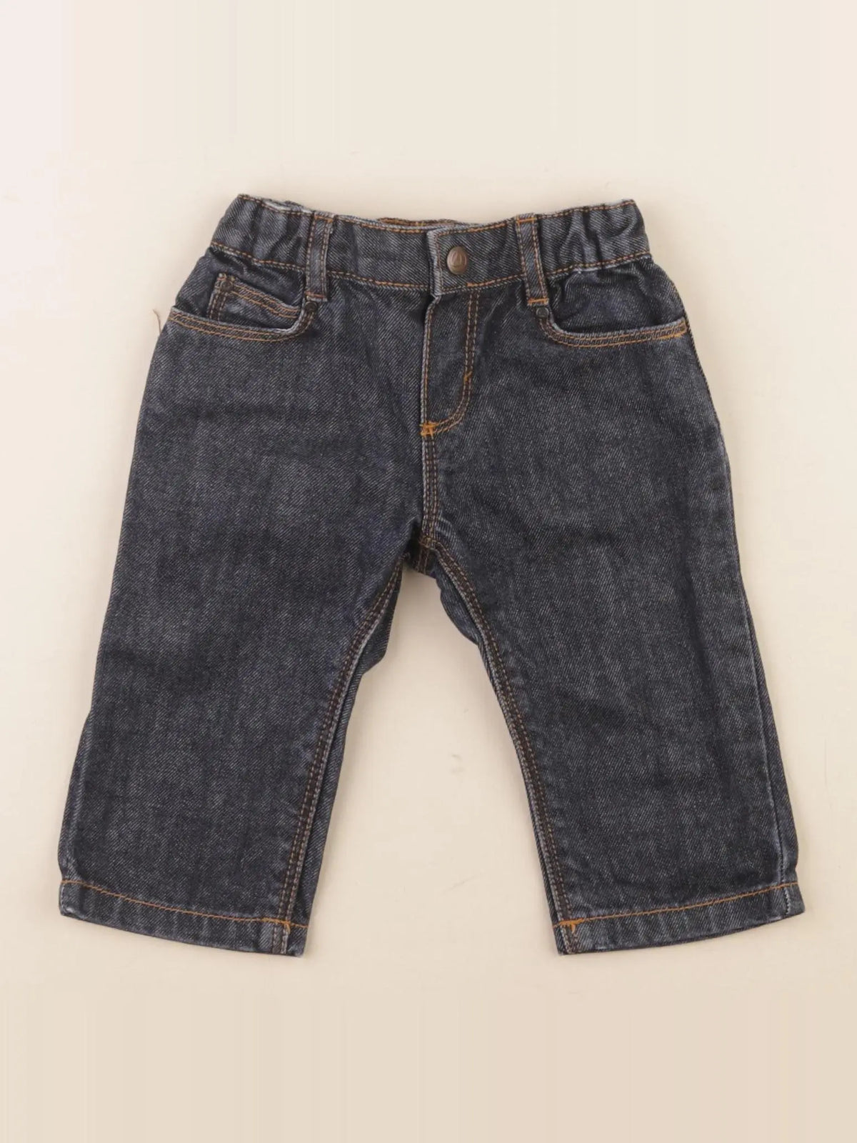 Petit Bateau - jean bleu - 6 mois