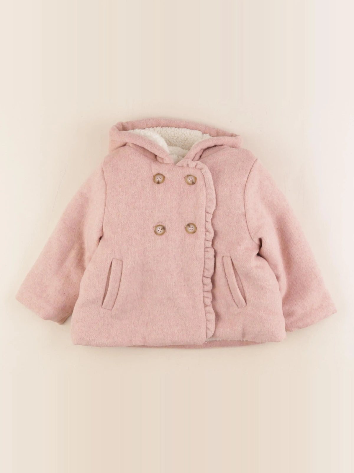 Vertbaudet - veste doublé rose - 24 mois
