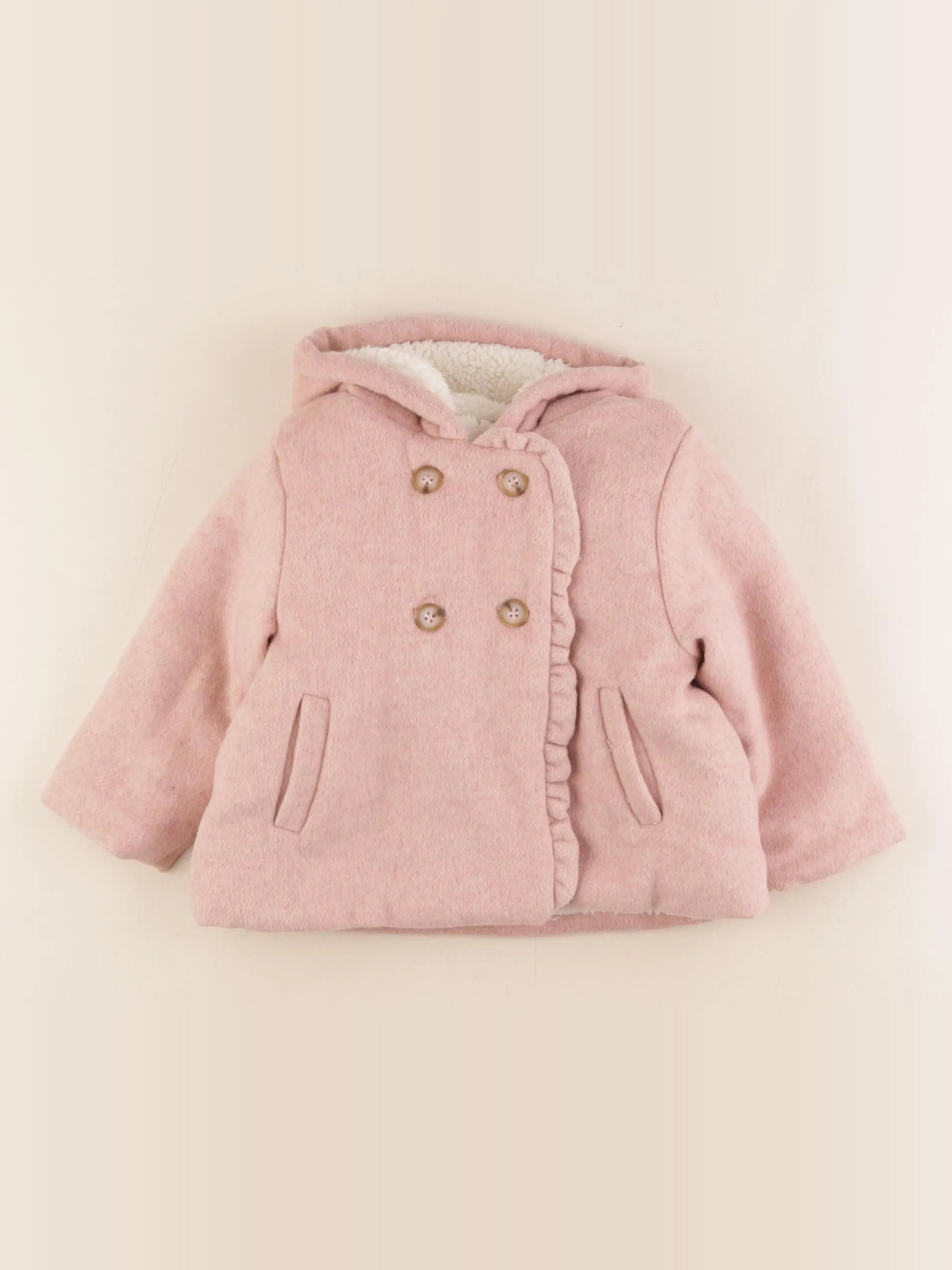 Vertbaudet - veste doublé rose - 24 mois
