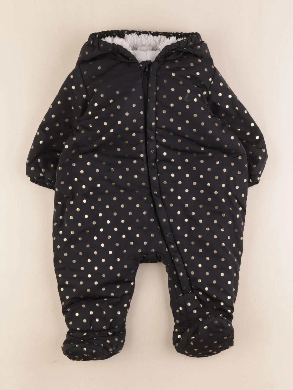 Petit Bateau - combi-pilote noir - 6 mois