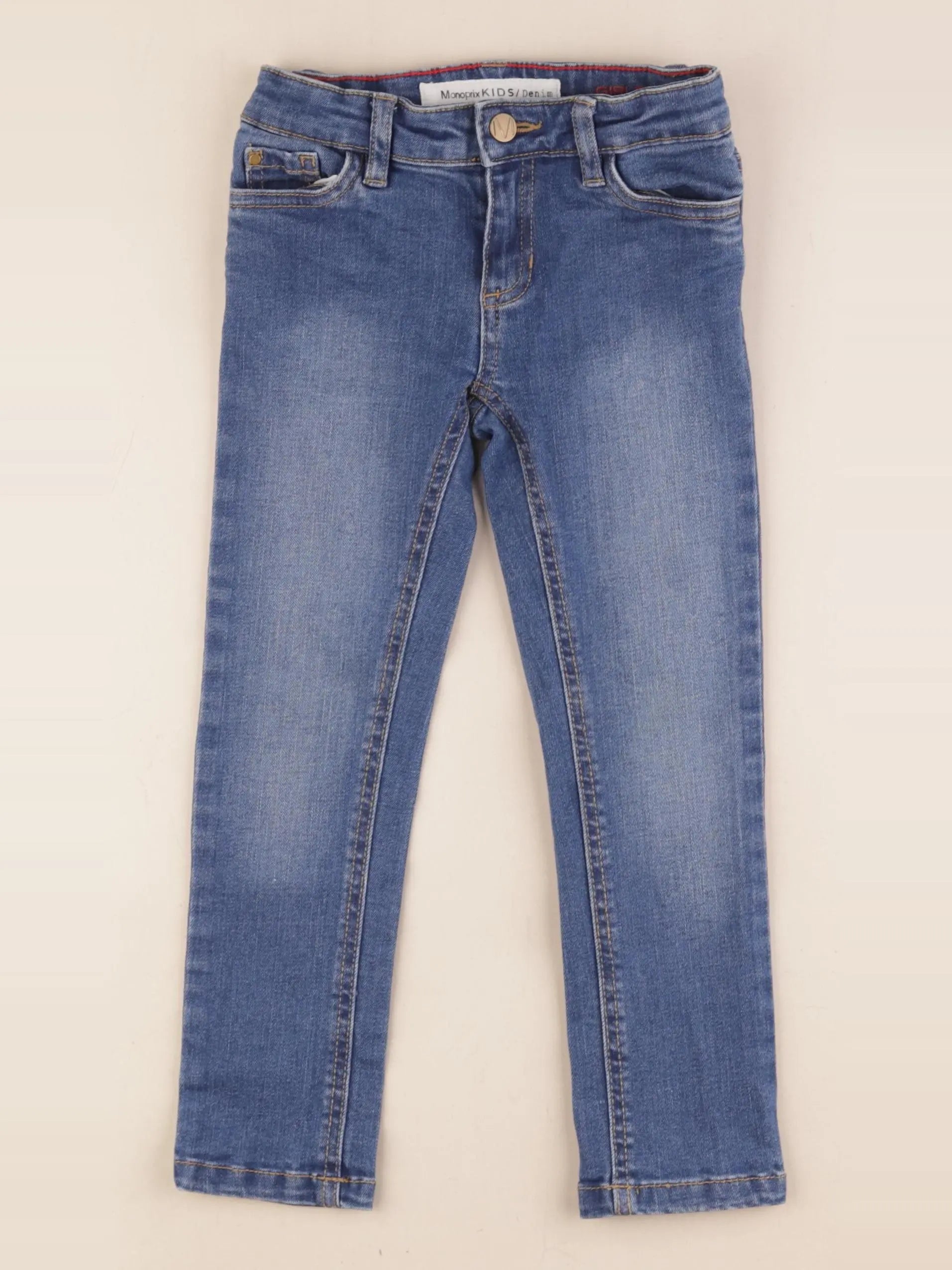 Monoprix - jean bleu - 4 ans