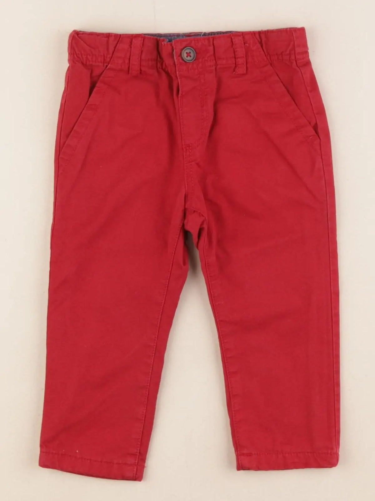 Boutchou - pantalon rouge - 9 mois