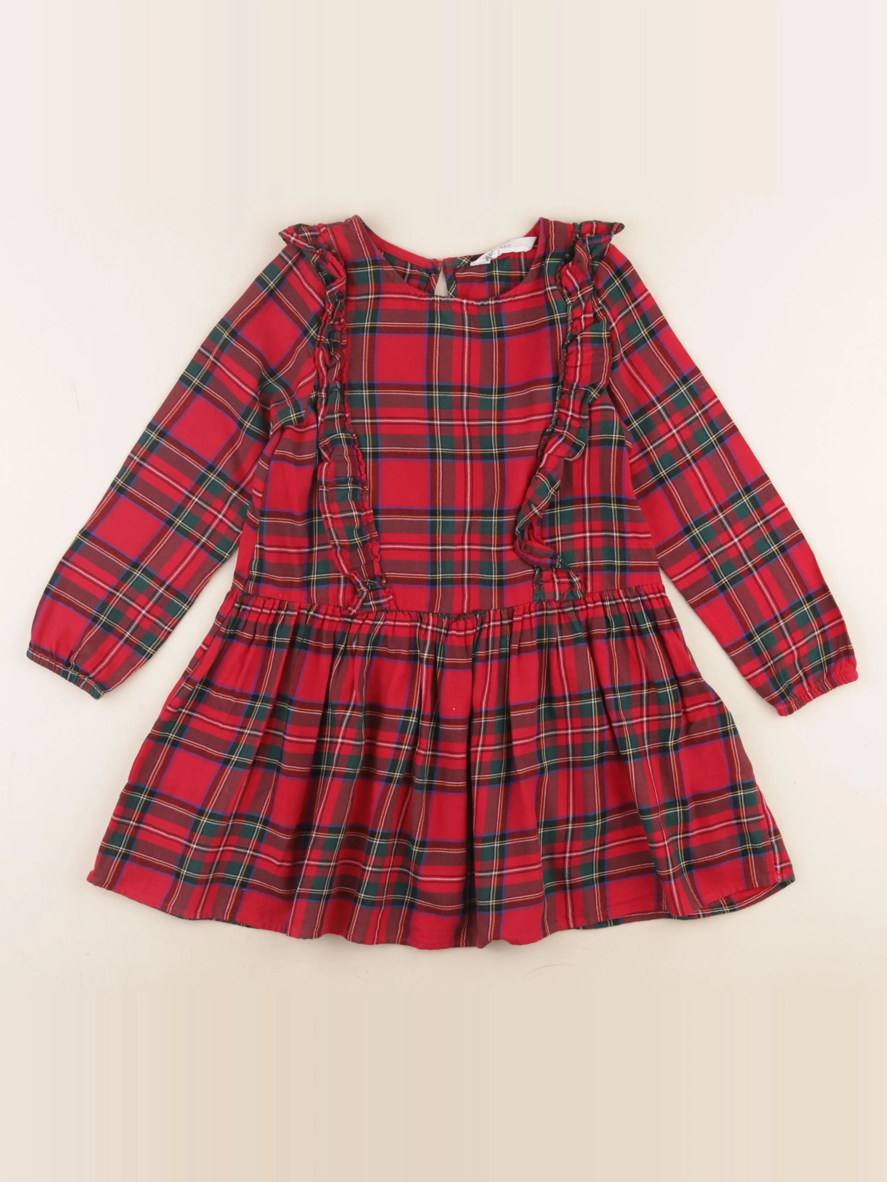 H&M - robe rouge - 5/6 ans