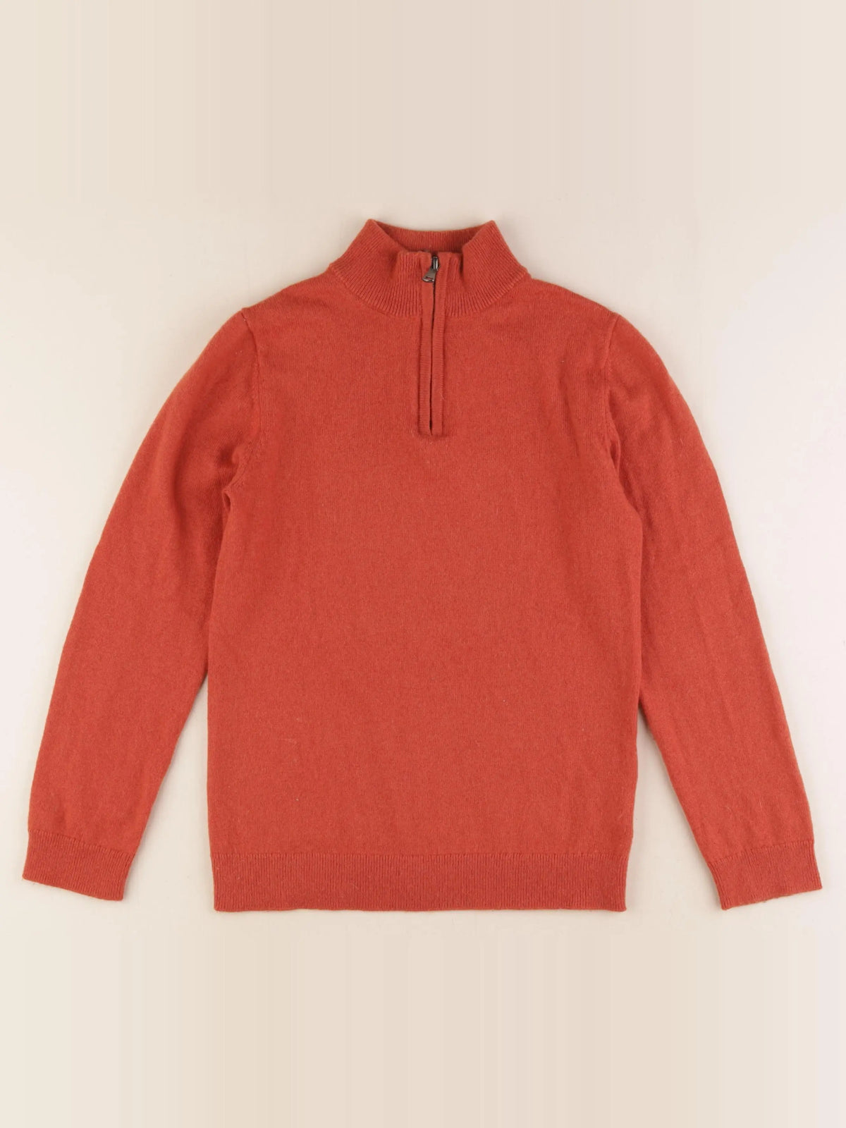 Monoprix - pull orange - 12 ans