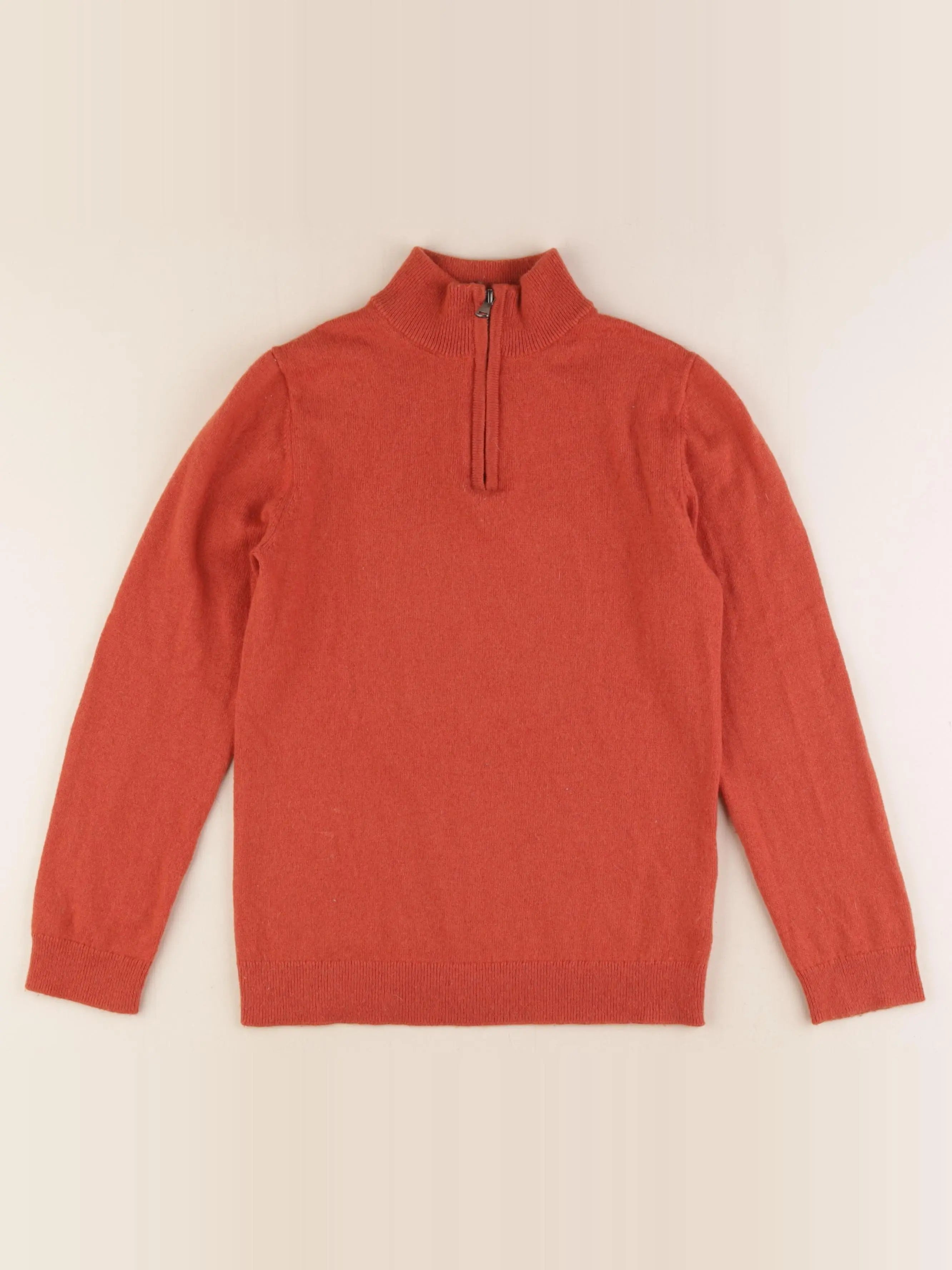 Monoprix - pull orange - 12 ans