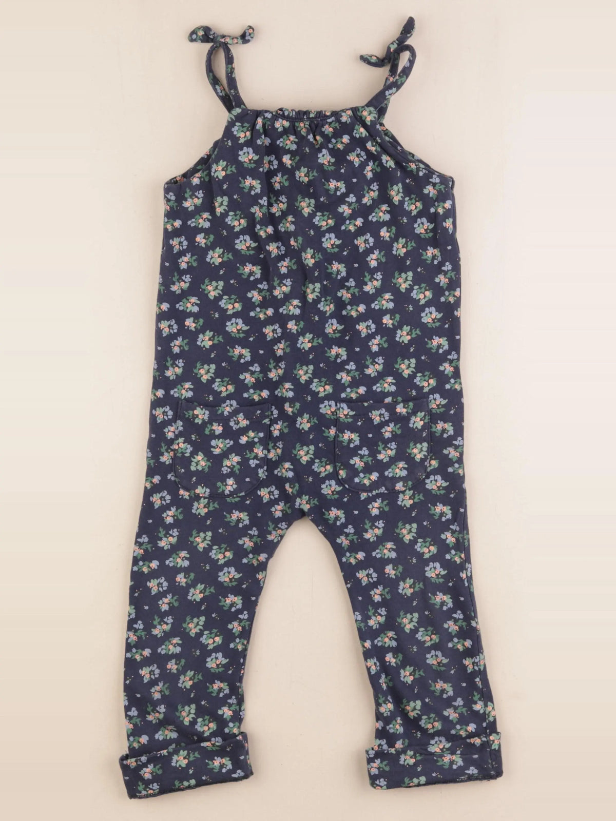 Vertbaudet - combinaison doublé bleu - 3 ans