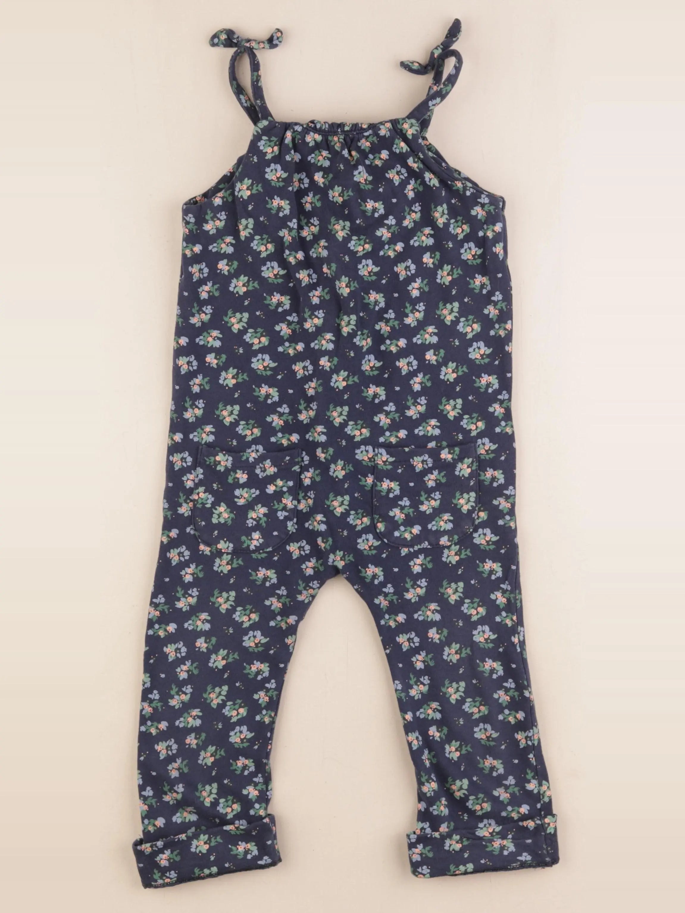 Vertbaudet - combinaison doublé bleu - 3 ans