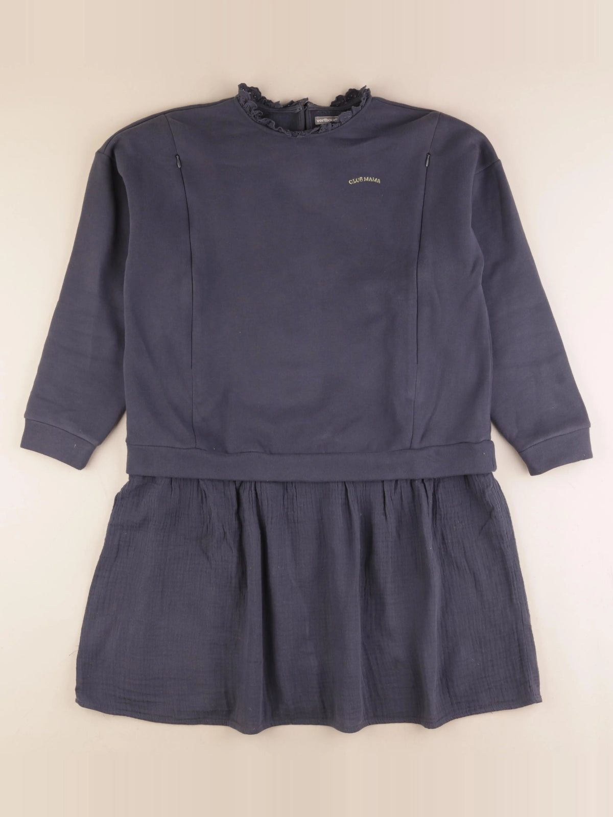 Vertbaudet - robe grossesse, allaitement bleu - 34 à 36