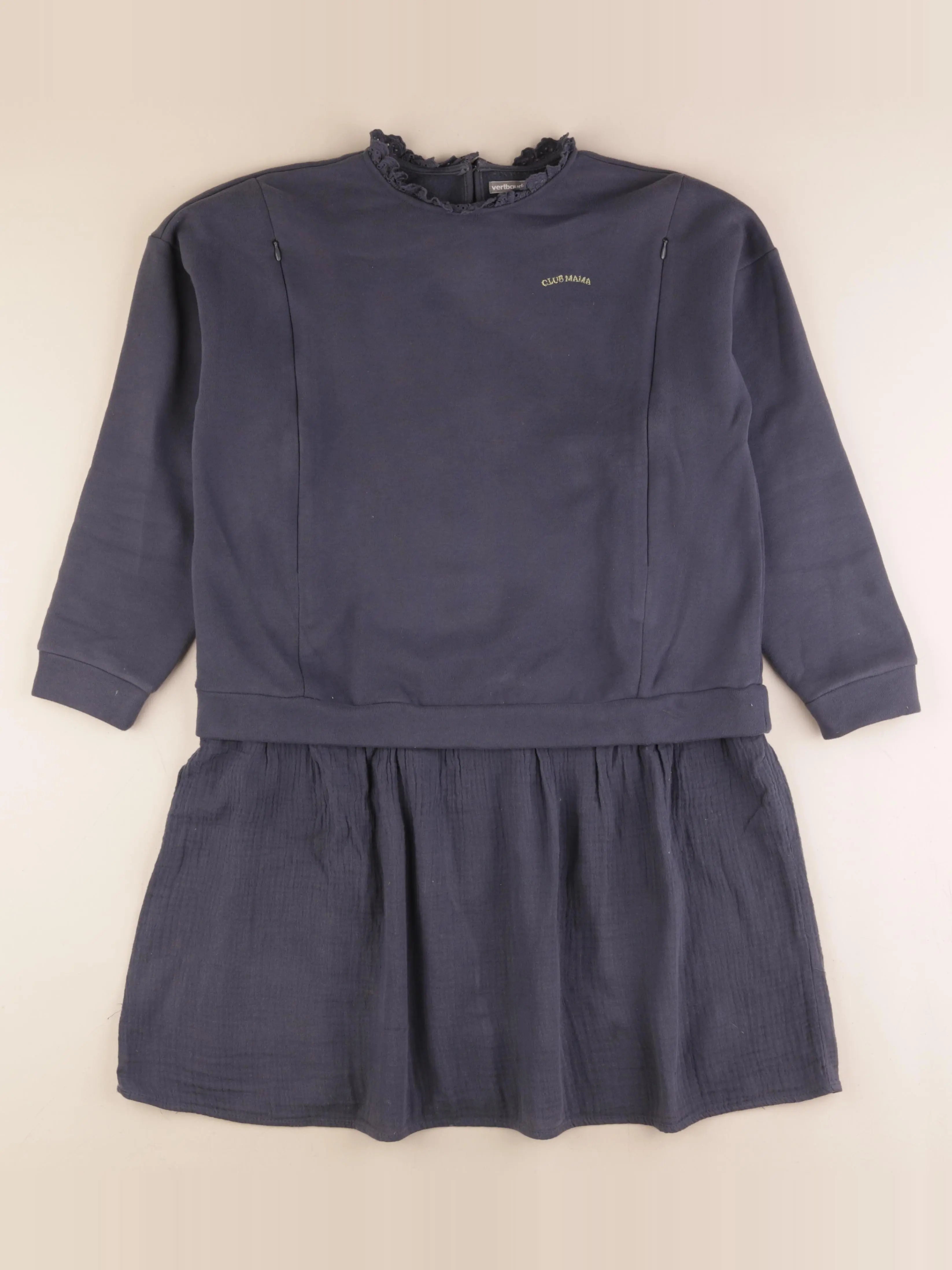 Vertbaudet - robe grossesse, allaitement bleu - 34 à 36