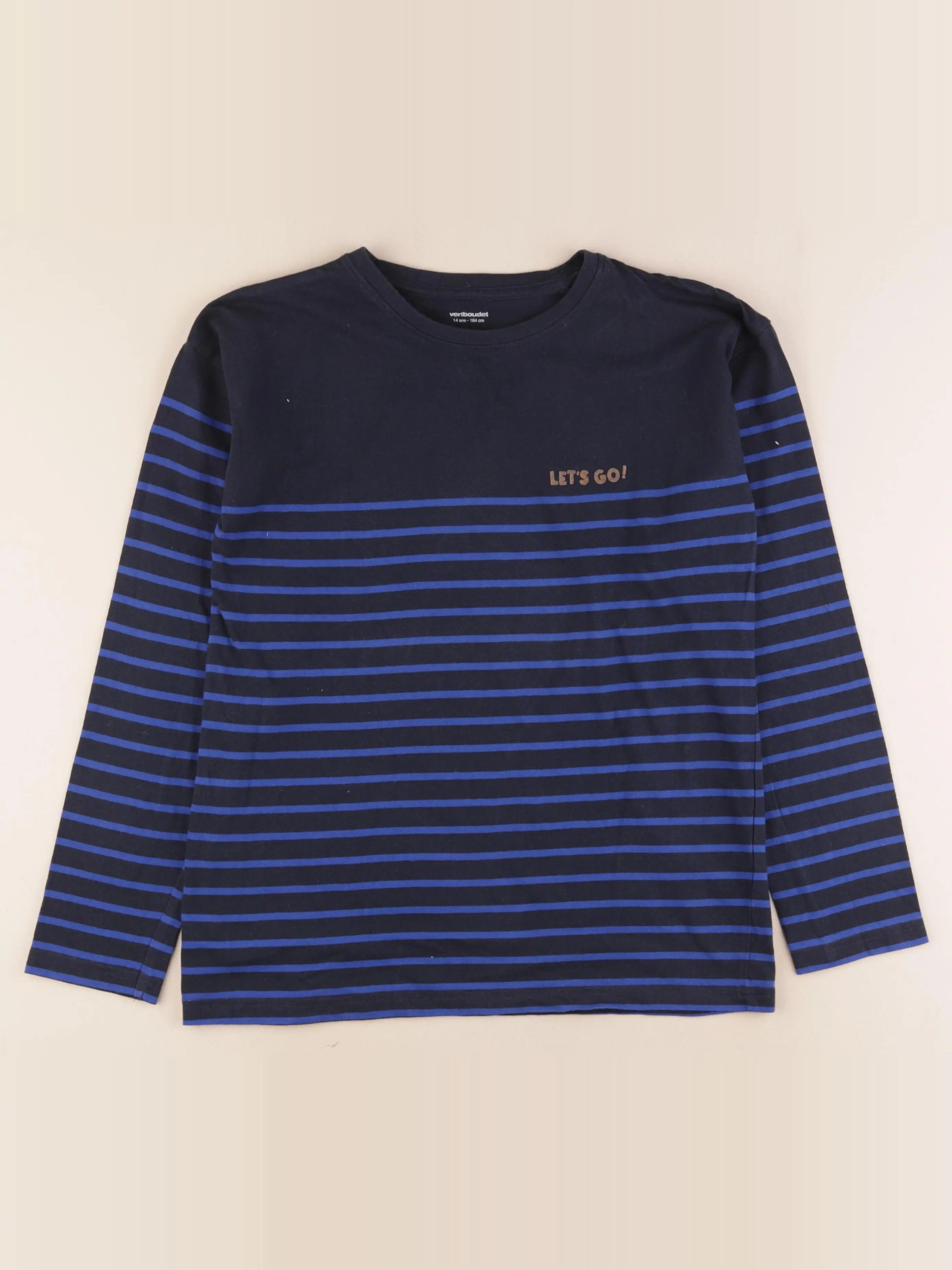 Vertbaudet - tee-shirt bleu - 14 ans