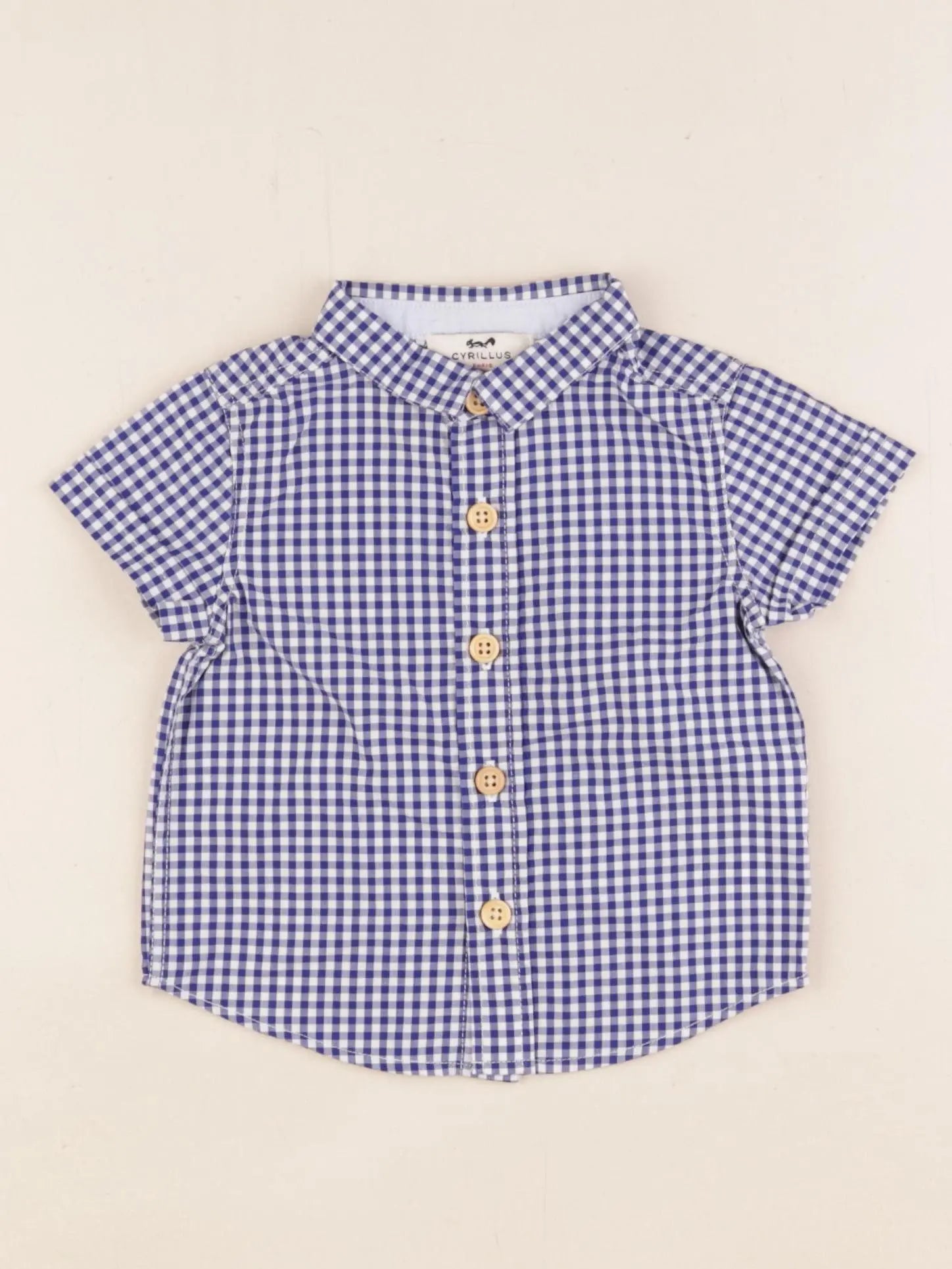 Cyrillus - chemise bleu - 6 mois