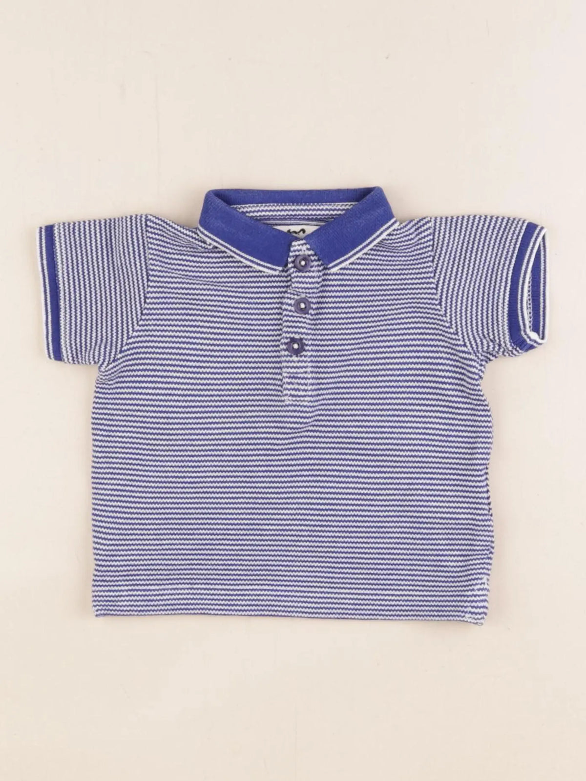 Cyrillus - polo bleu - 6 mois