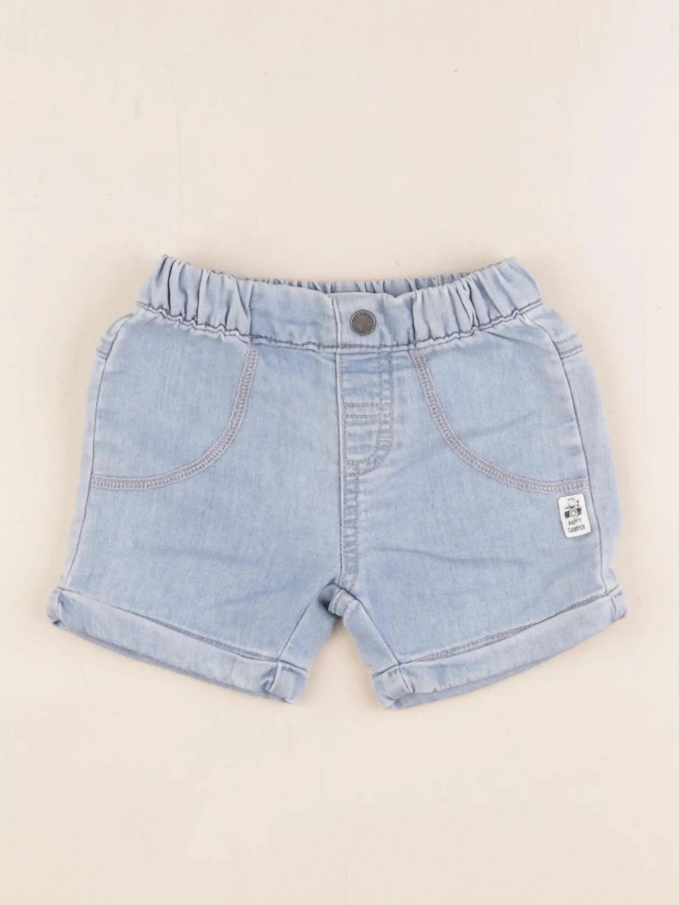 Vertbaudet - short bleu - 6 mois