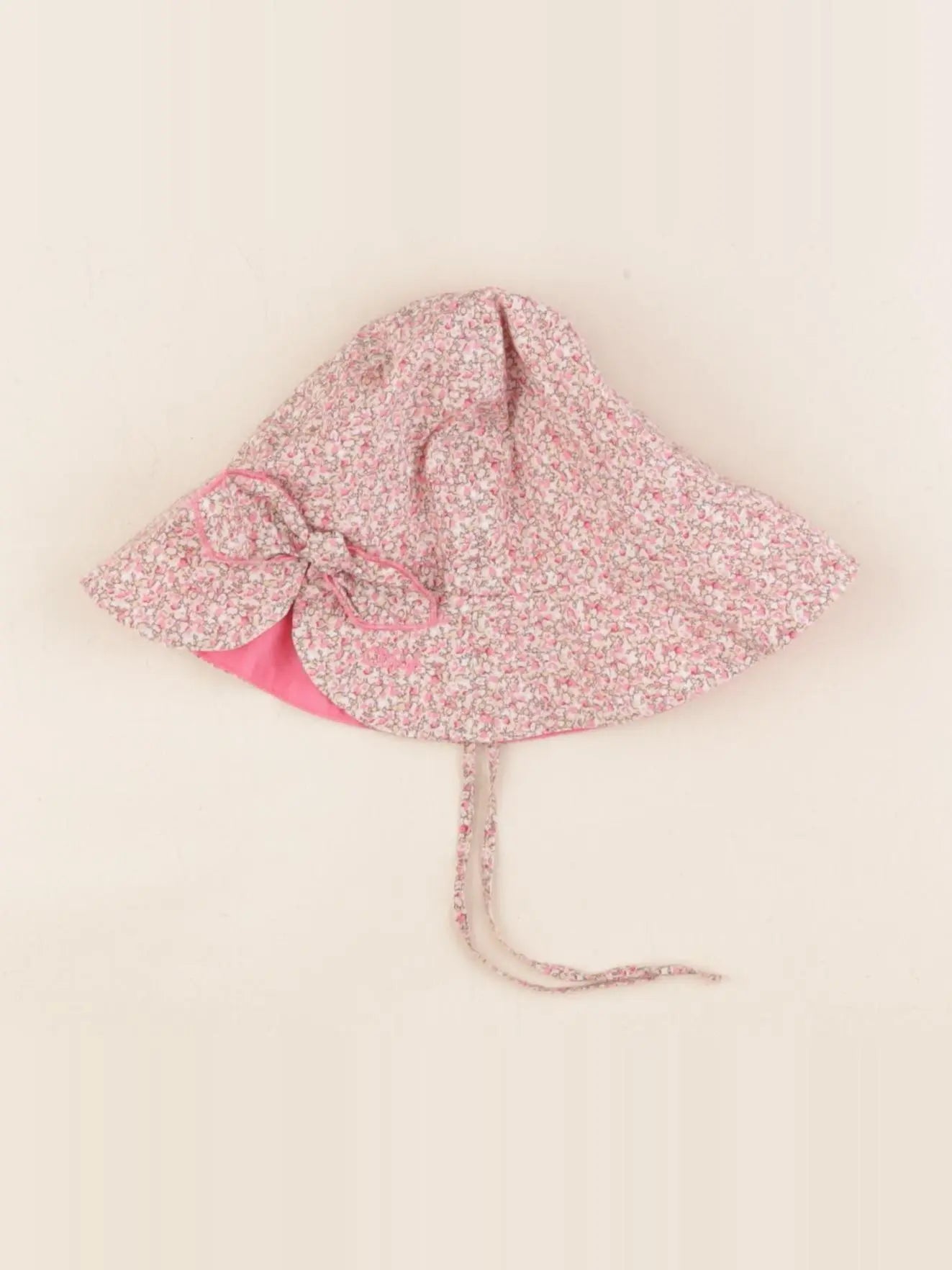 Chloé - chapeau rose - 6/12 mois