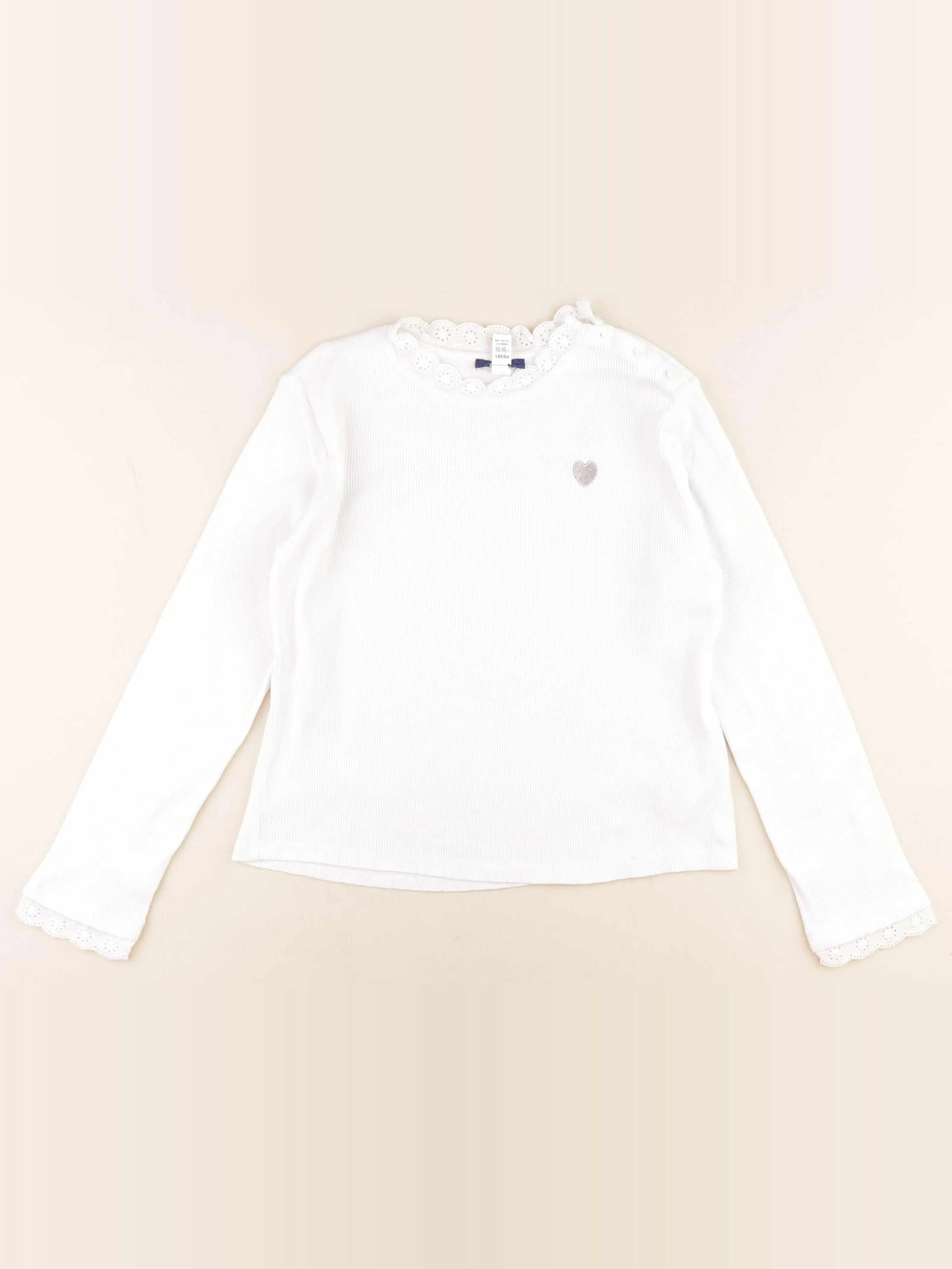 Okaidi - tee-shirt blanc - 10 ans