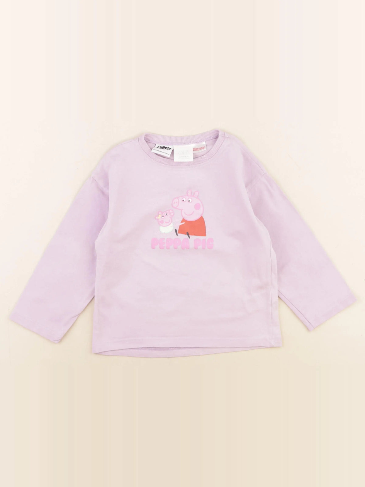 Zara - tee-shirt imprimé au dos rose - 2 ans