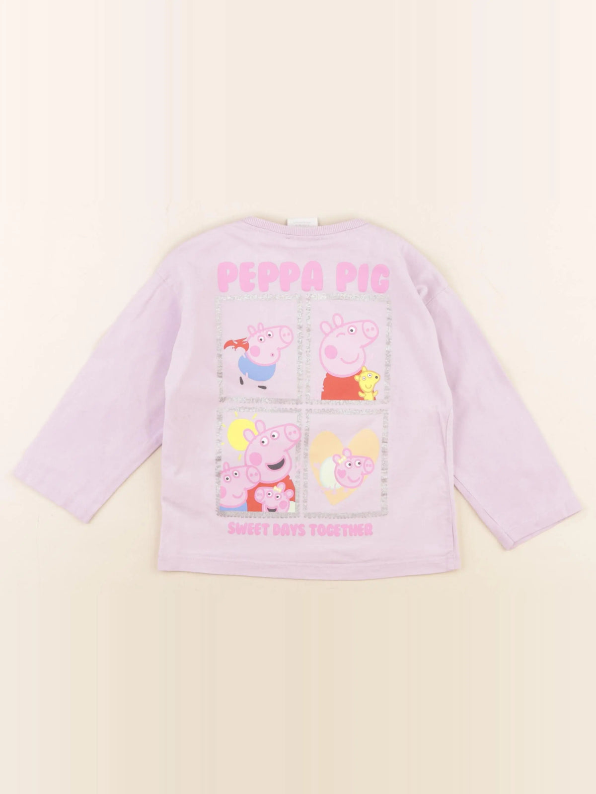 Zara - tee-shirt imprimé au dos rose - 2 ans