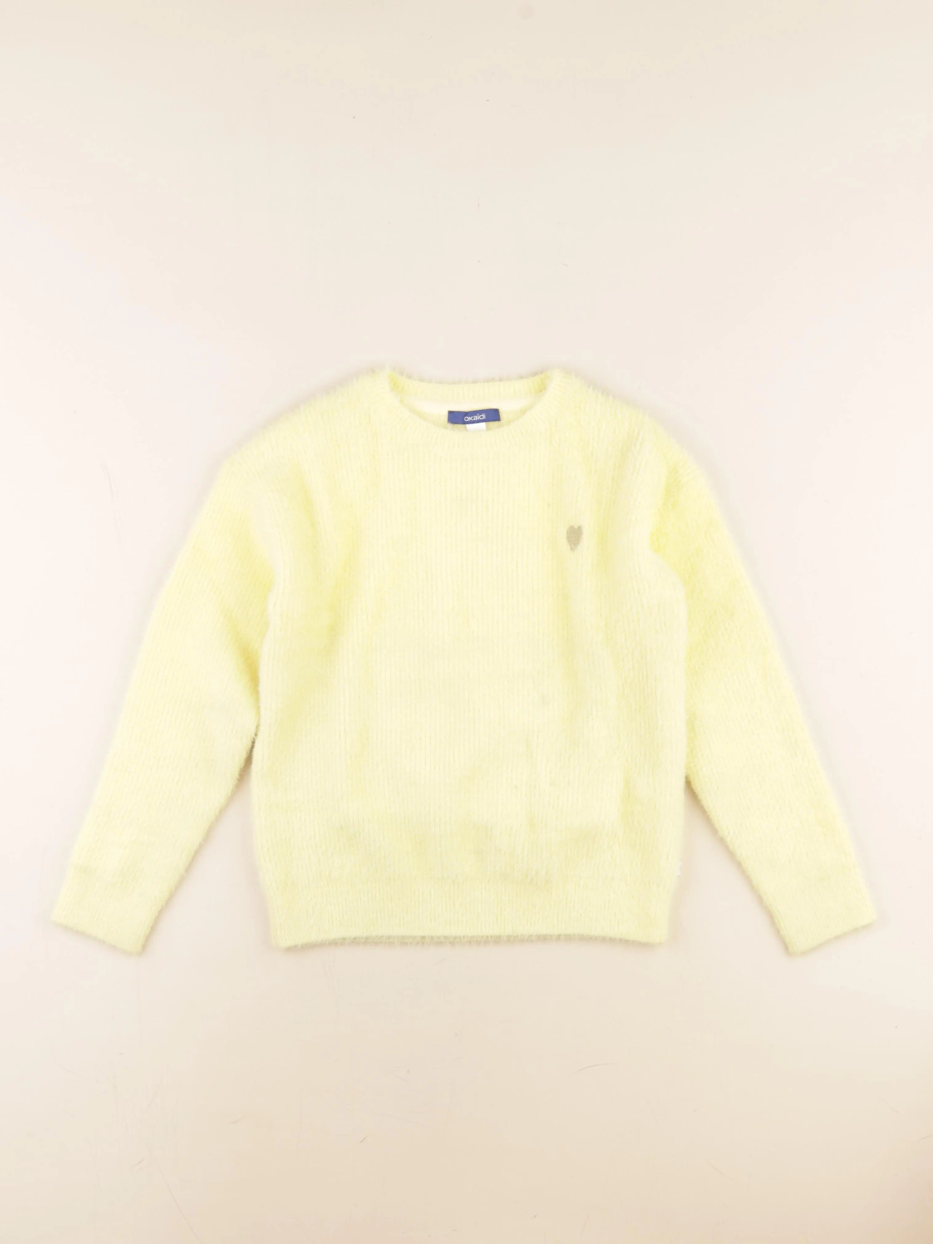 Okaidi - pull jaune - 8 ans