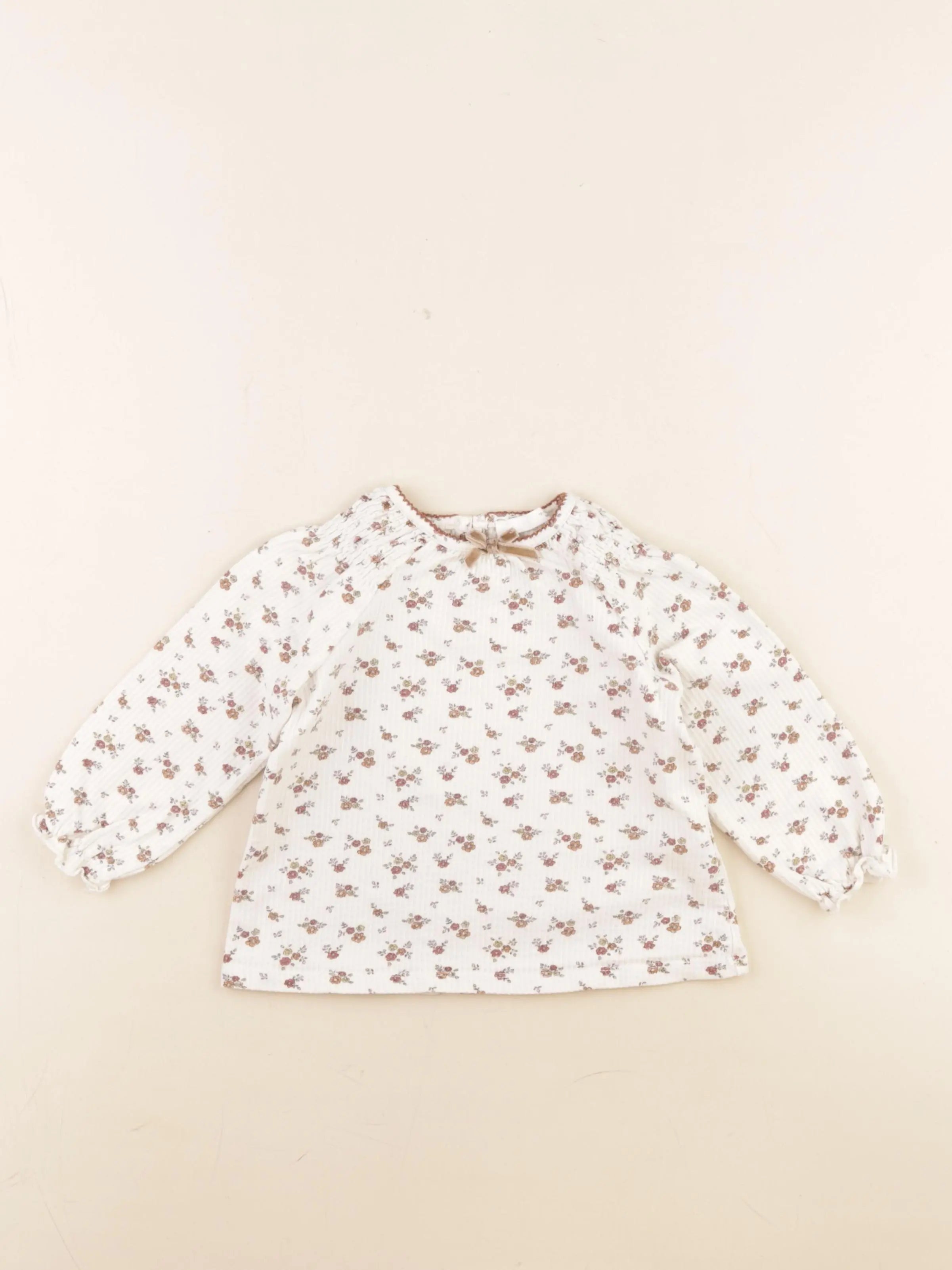 Zara - blouse blanc - 12/18 mois