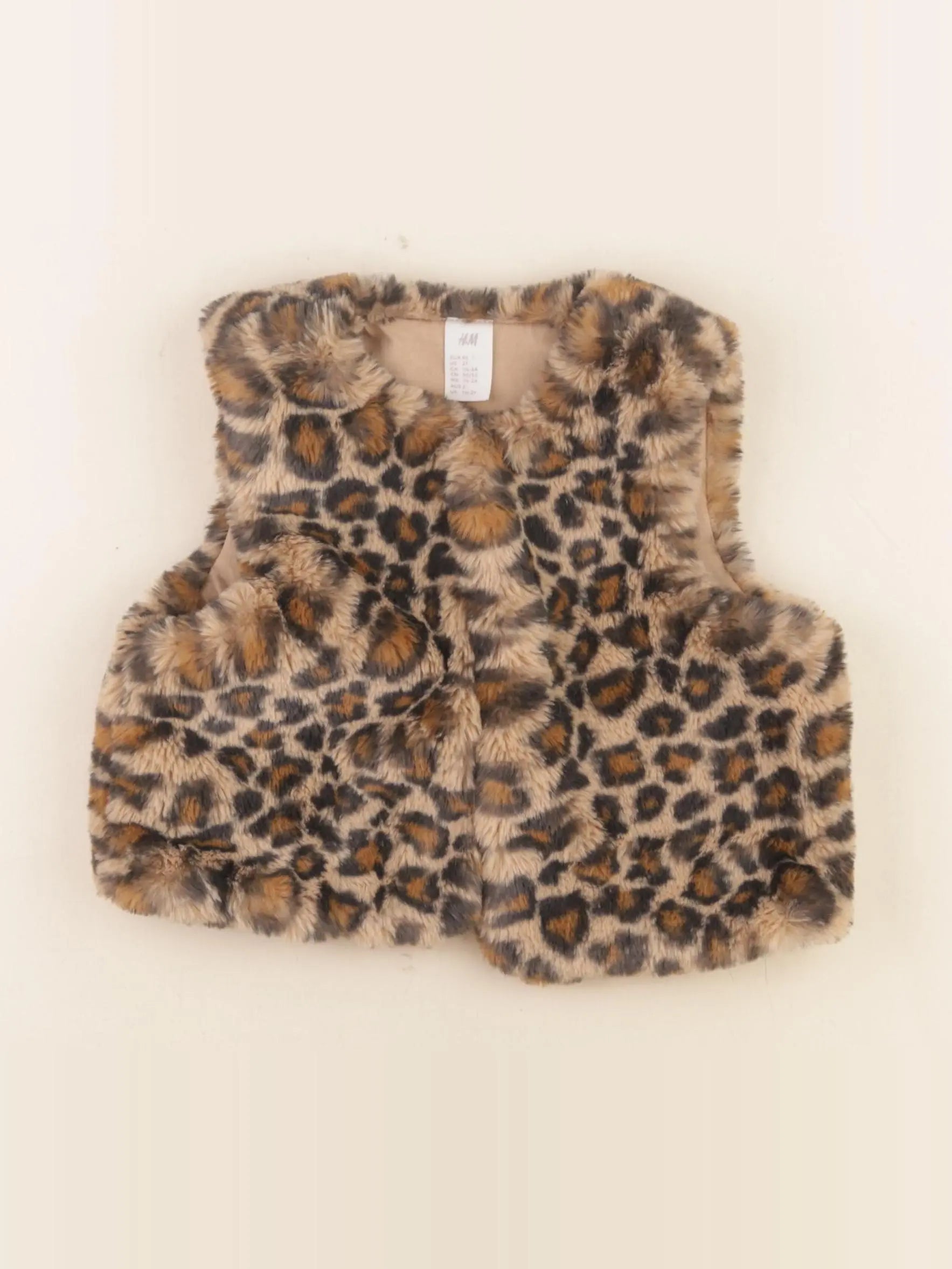 H&M - gilet marron, beige - 18/24 mois
