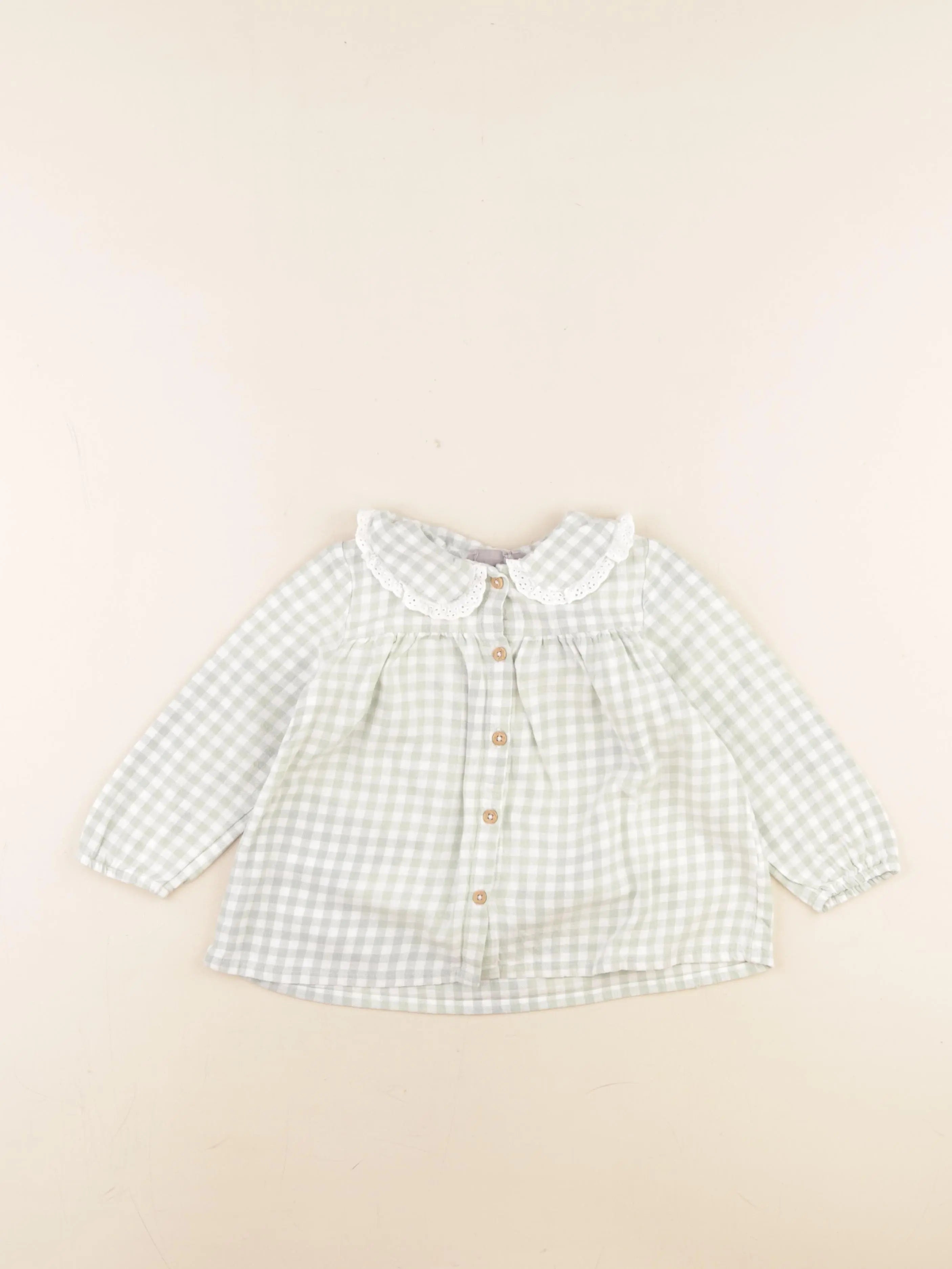 Boutchou - blouse vert - 24 mois