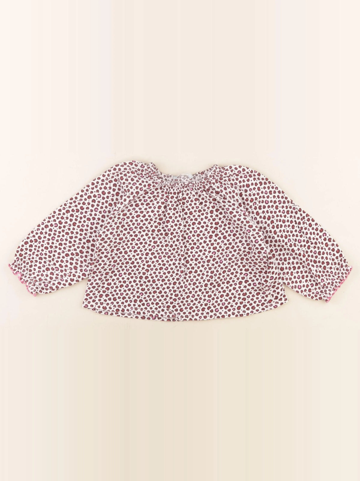 Obaïbi - blouse rose - 24 mois