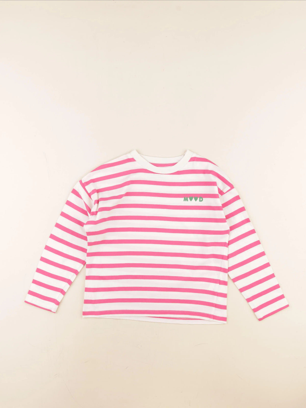 Monoprix - tee-shirt rose, blanc - 10 ans