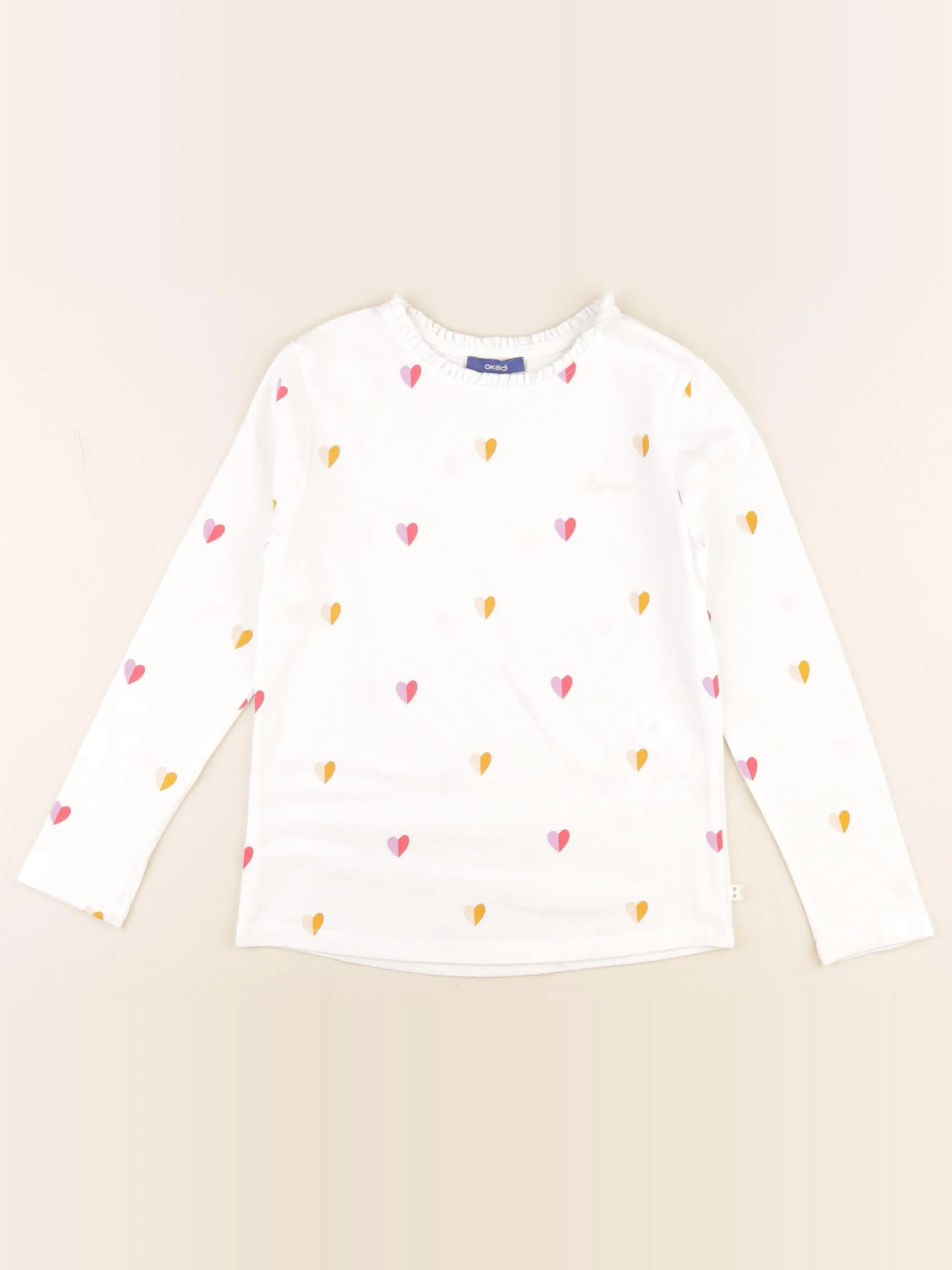 Okaidi - tee-shirt blanc - 10 ans