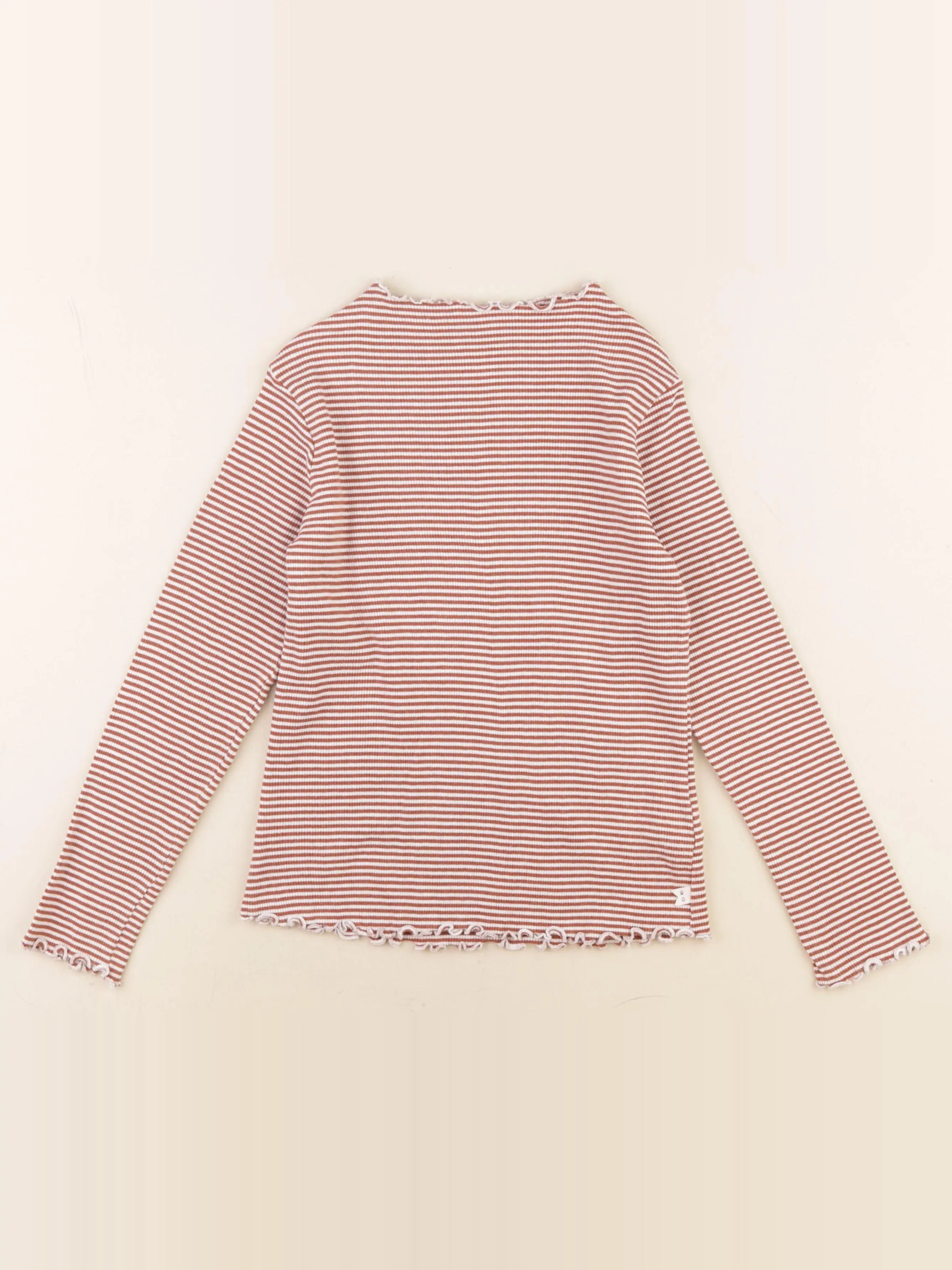 Okaidi - tee-shirt blanc, marron - 10 ans