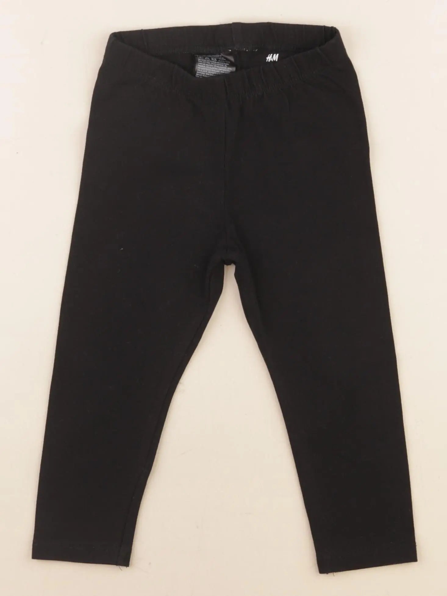 H&M - legging noir - 12/18 mois