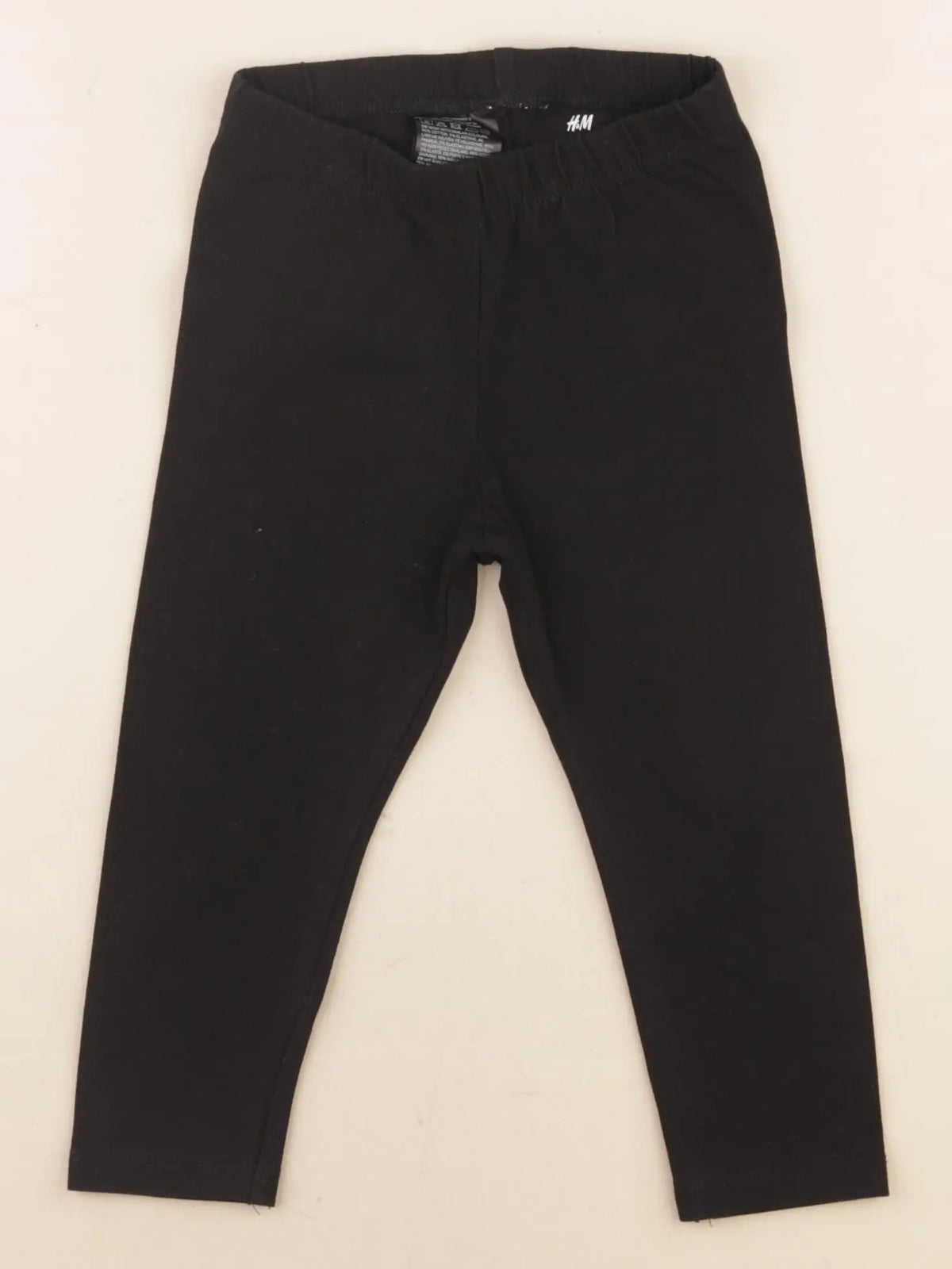 H&M - legging noir - 12/18 mois