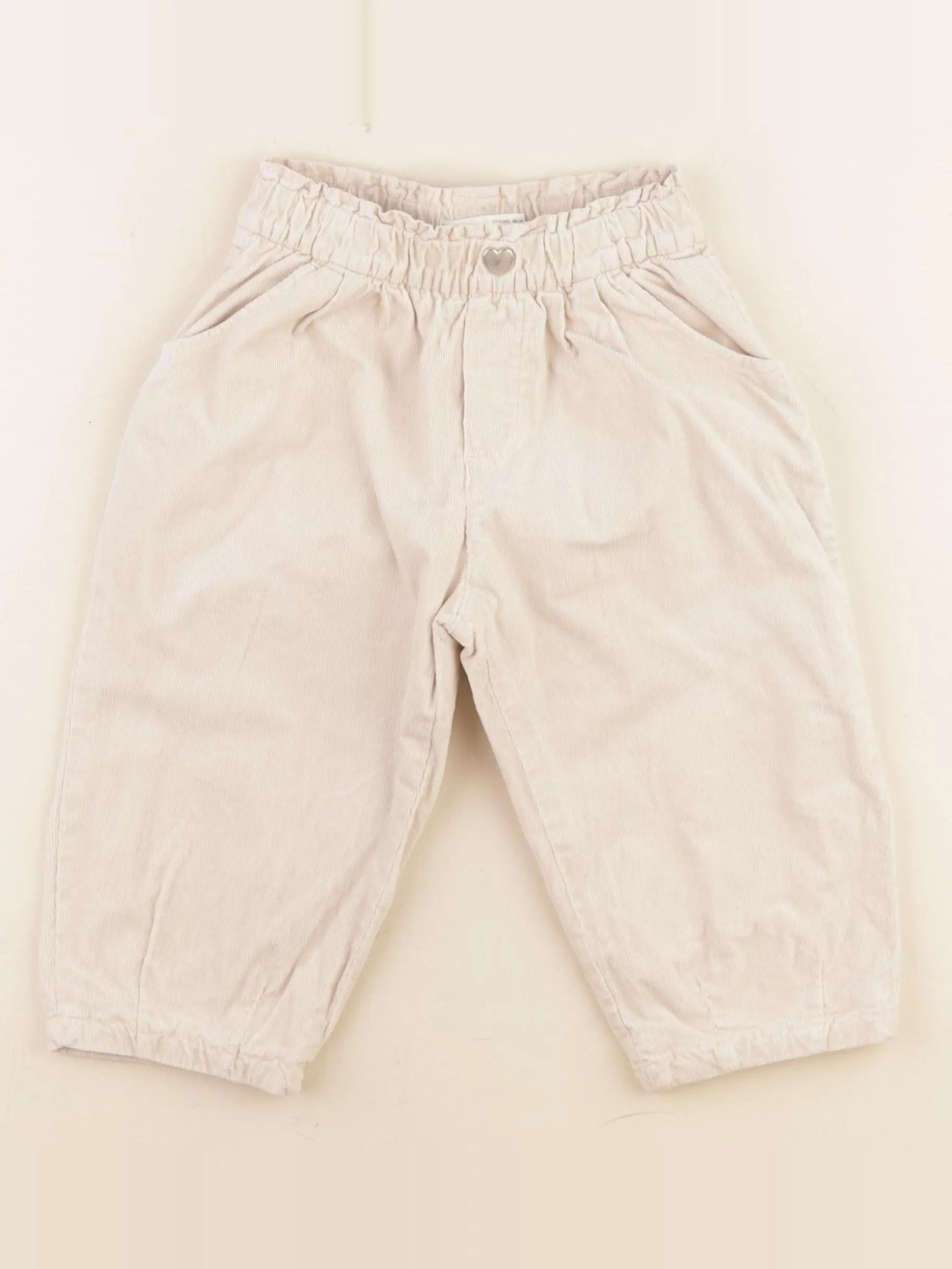 Zara - pantalon doublé beige - 18 mois