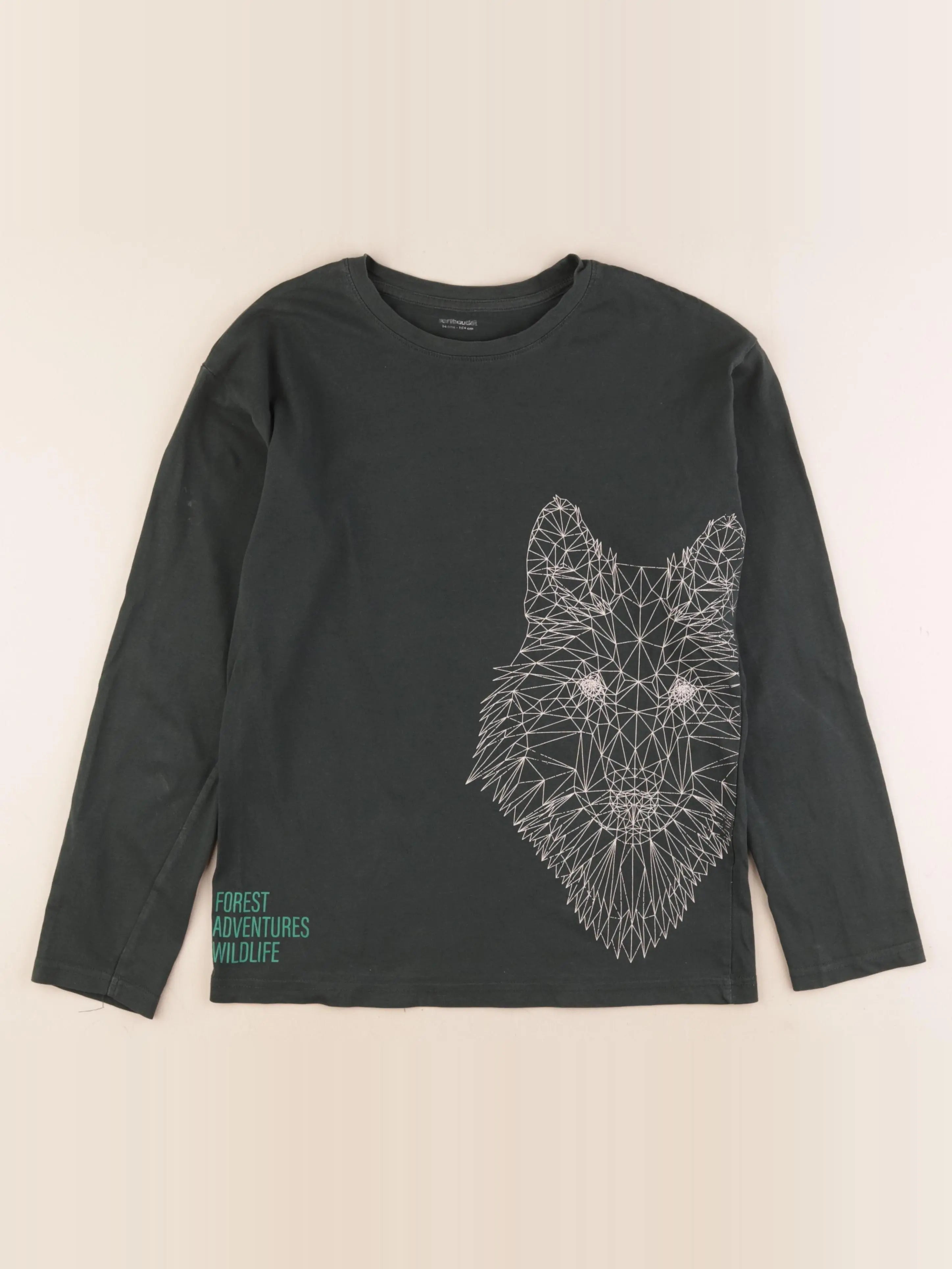 Vertbaudet - tee-shirt vert - 14 ans