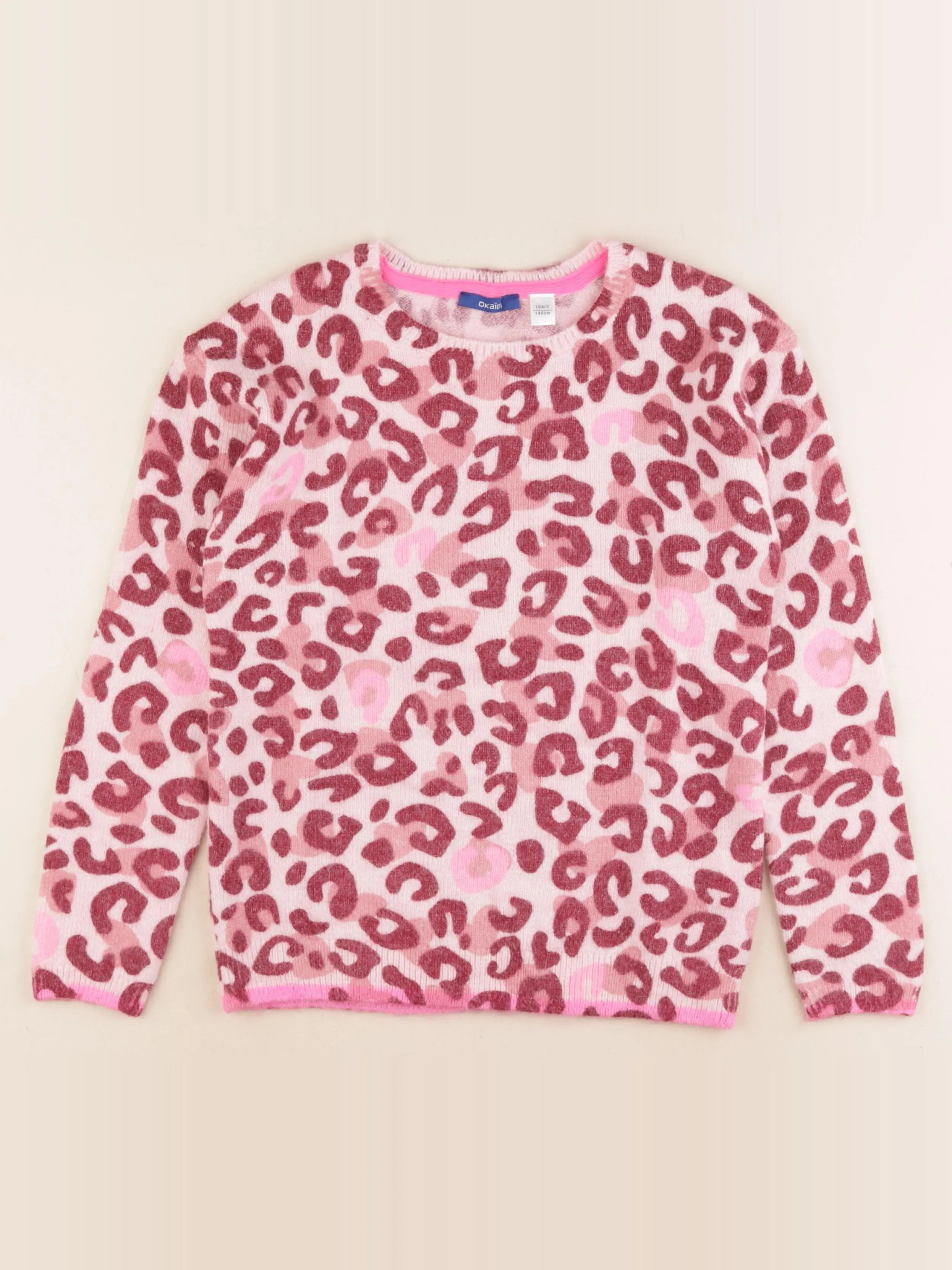 Okaidi - pull rose - 10 ans