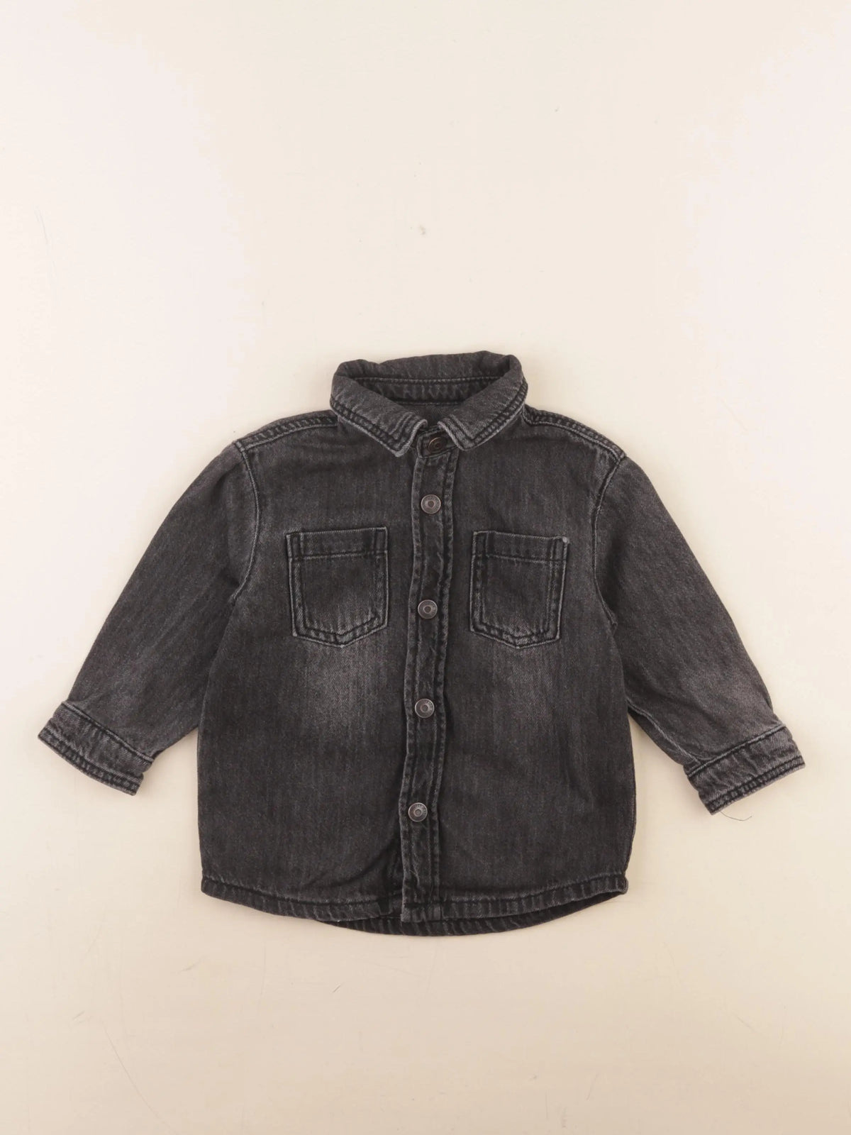 Vertbaudet - chemise noir - 2 ans