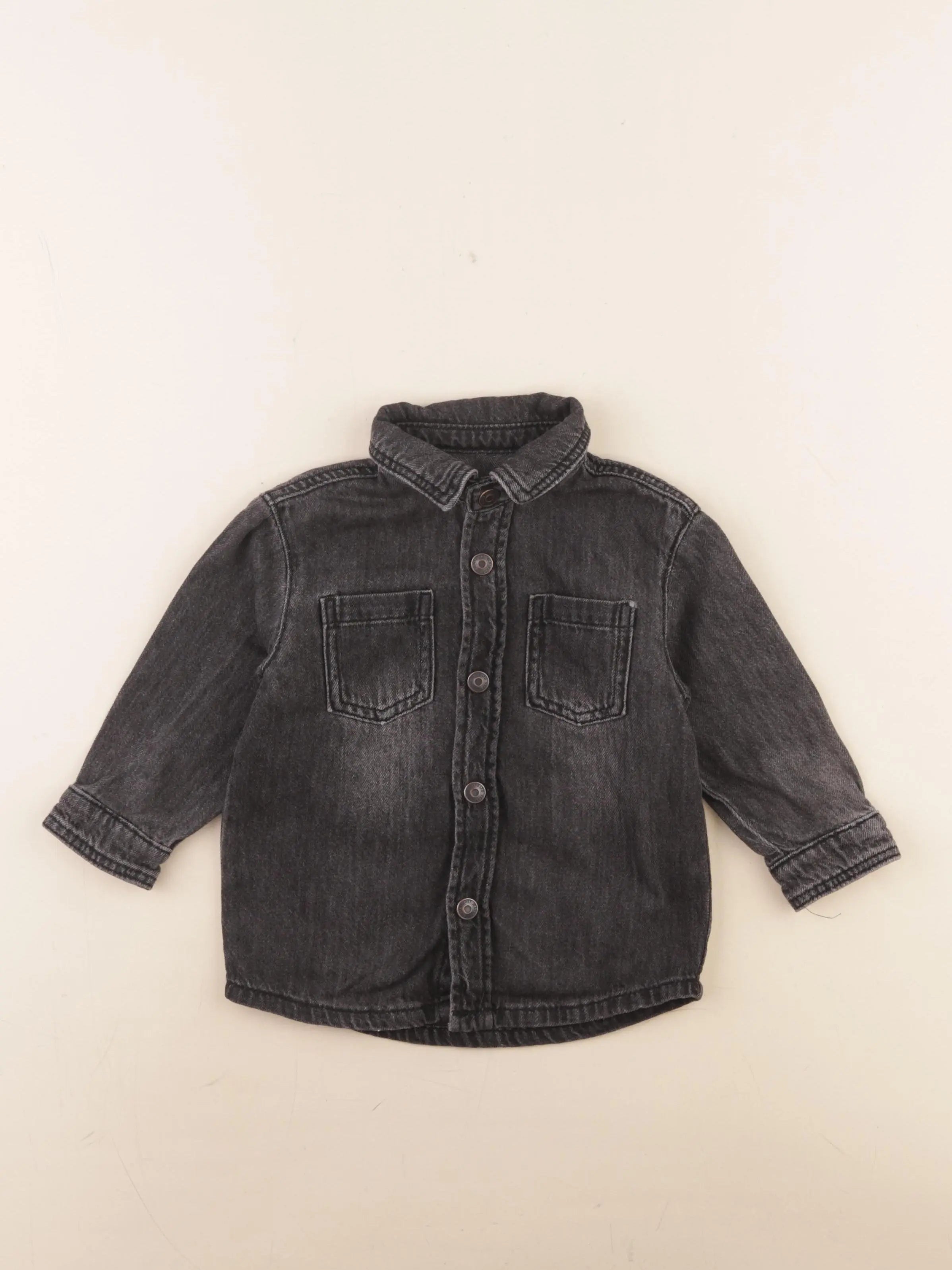 Vertbaudet - chemise noir - 2 ans