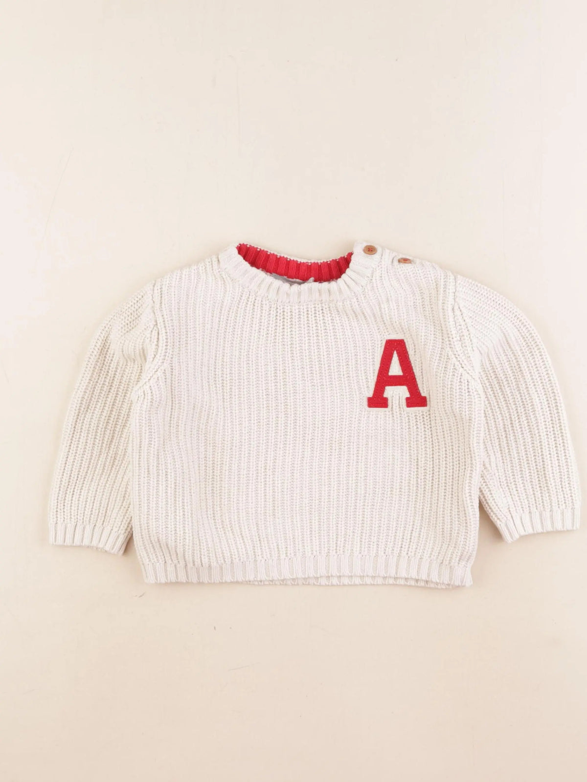 Boutchou - pull beige - 12 mois
