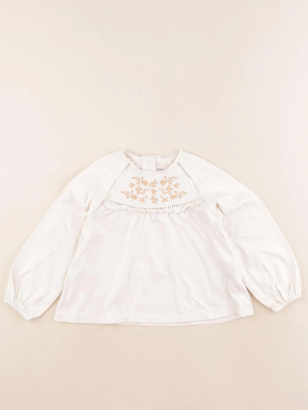 Vertbaudet - tee-shirt beige - 36 mois