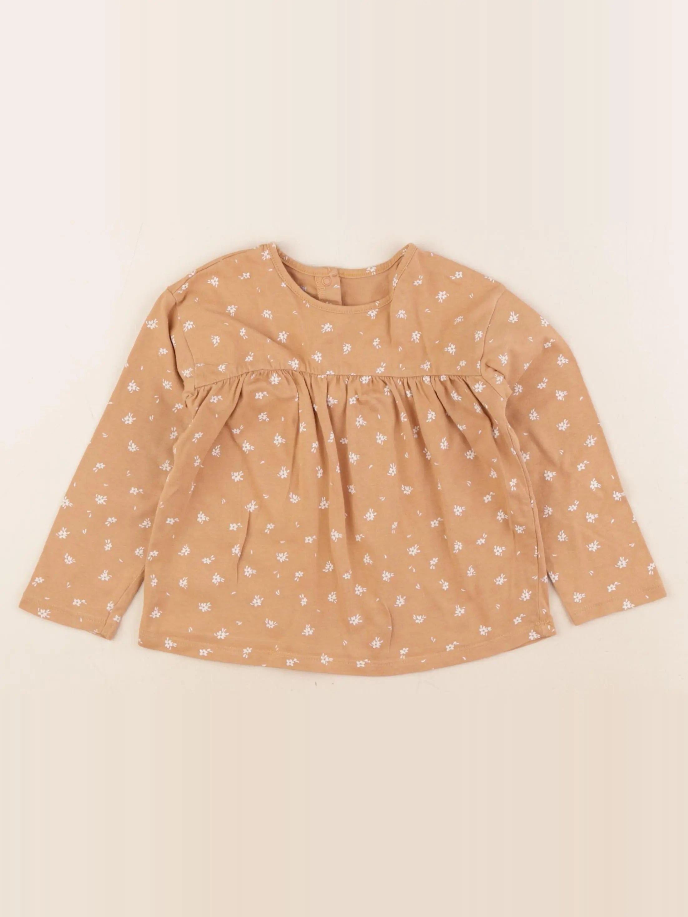 Vertbaudet - tee-shirt marron - 36 mois