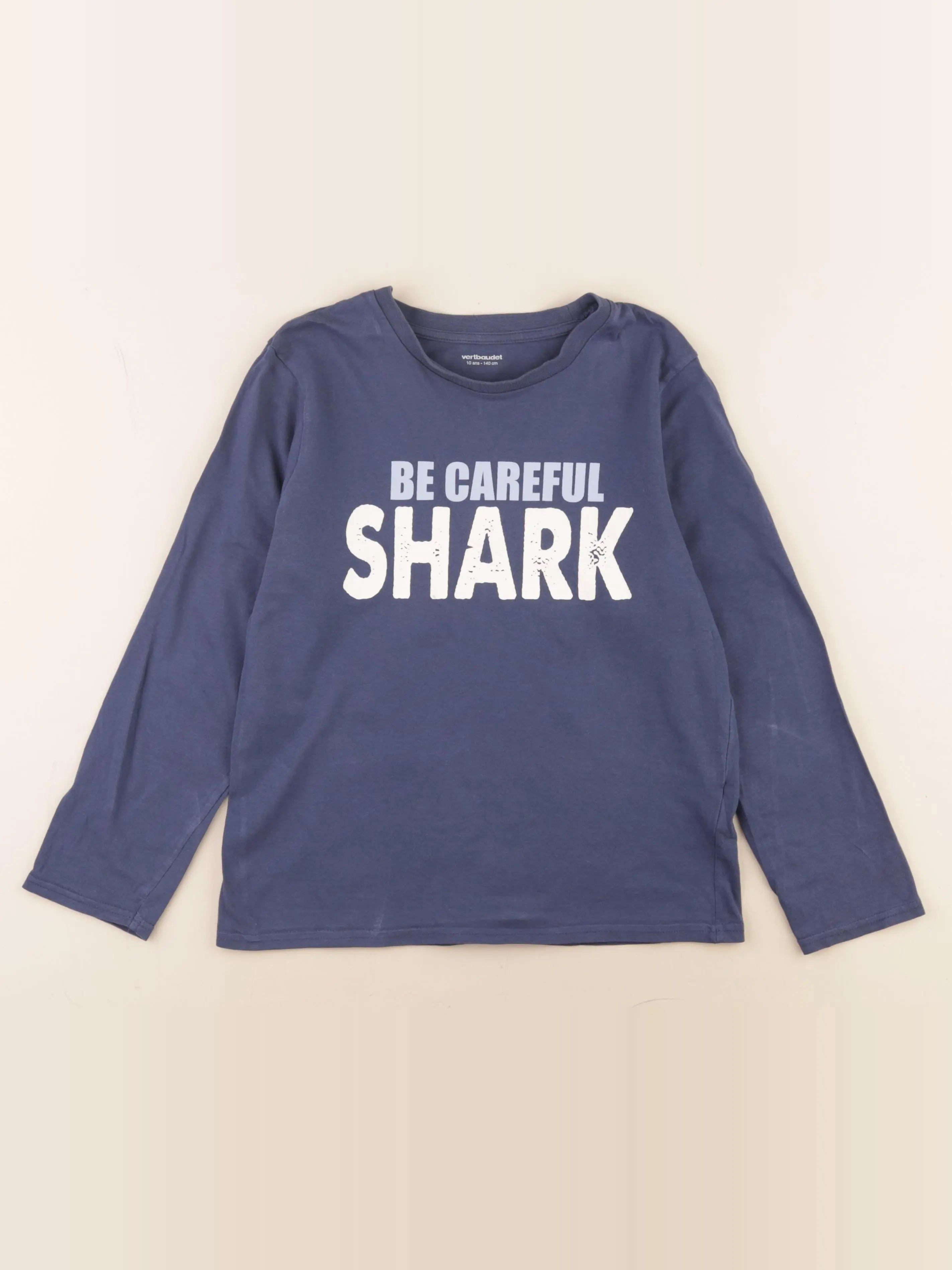 Vertbaudet - tee-shirt bleu - 10 ans