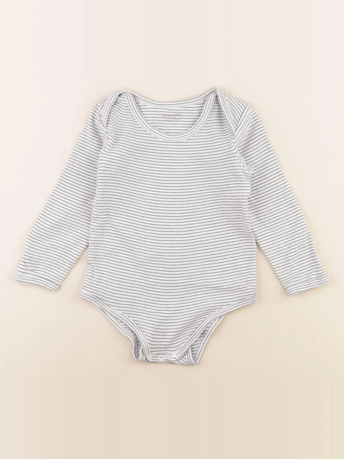 Vertbaudet - body blanc, bleu - 36 mois