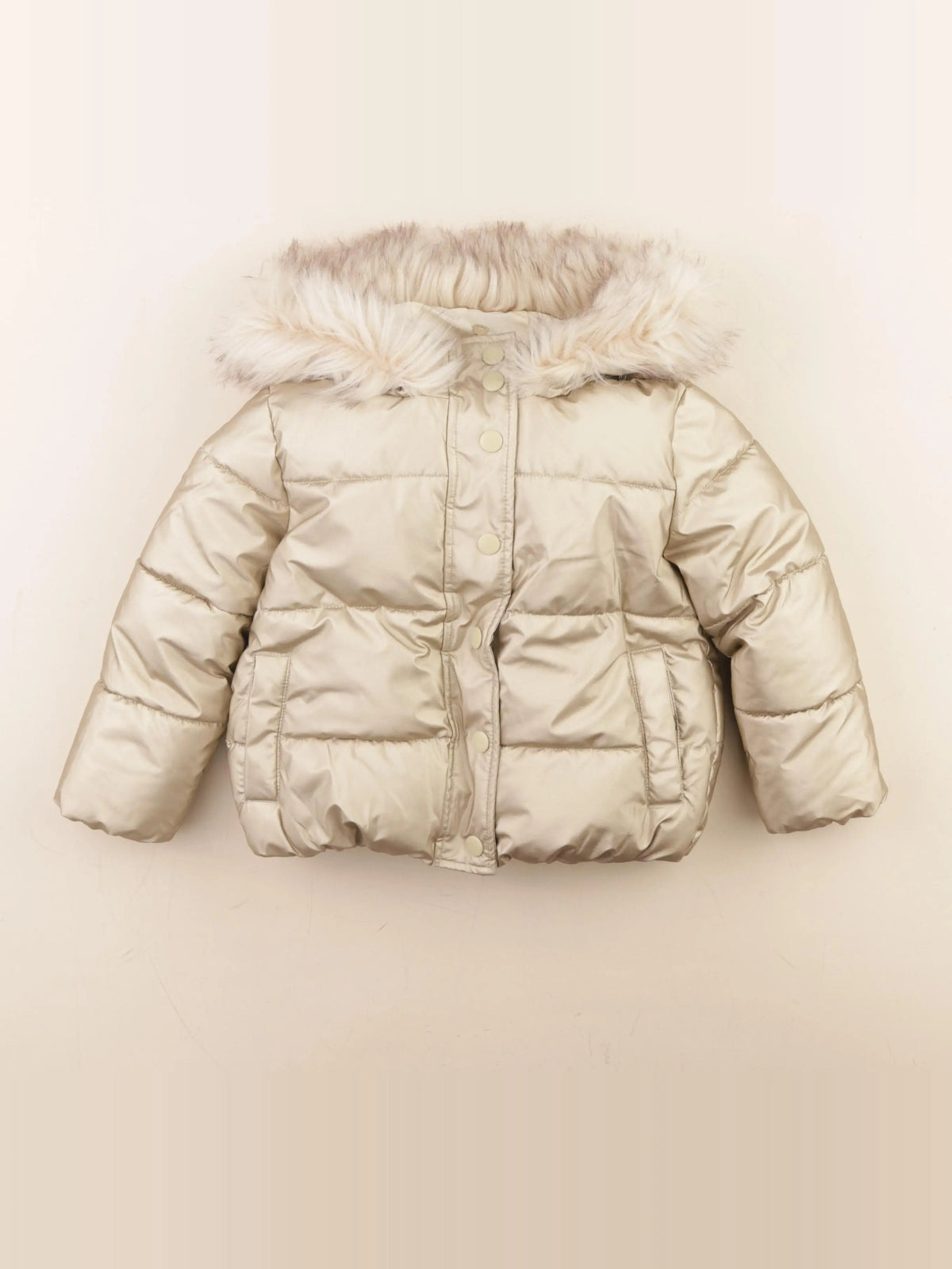 Vertbaudet - doudoune or - 3 ans