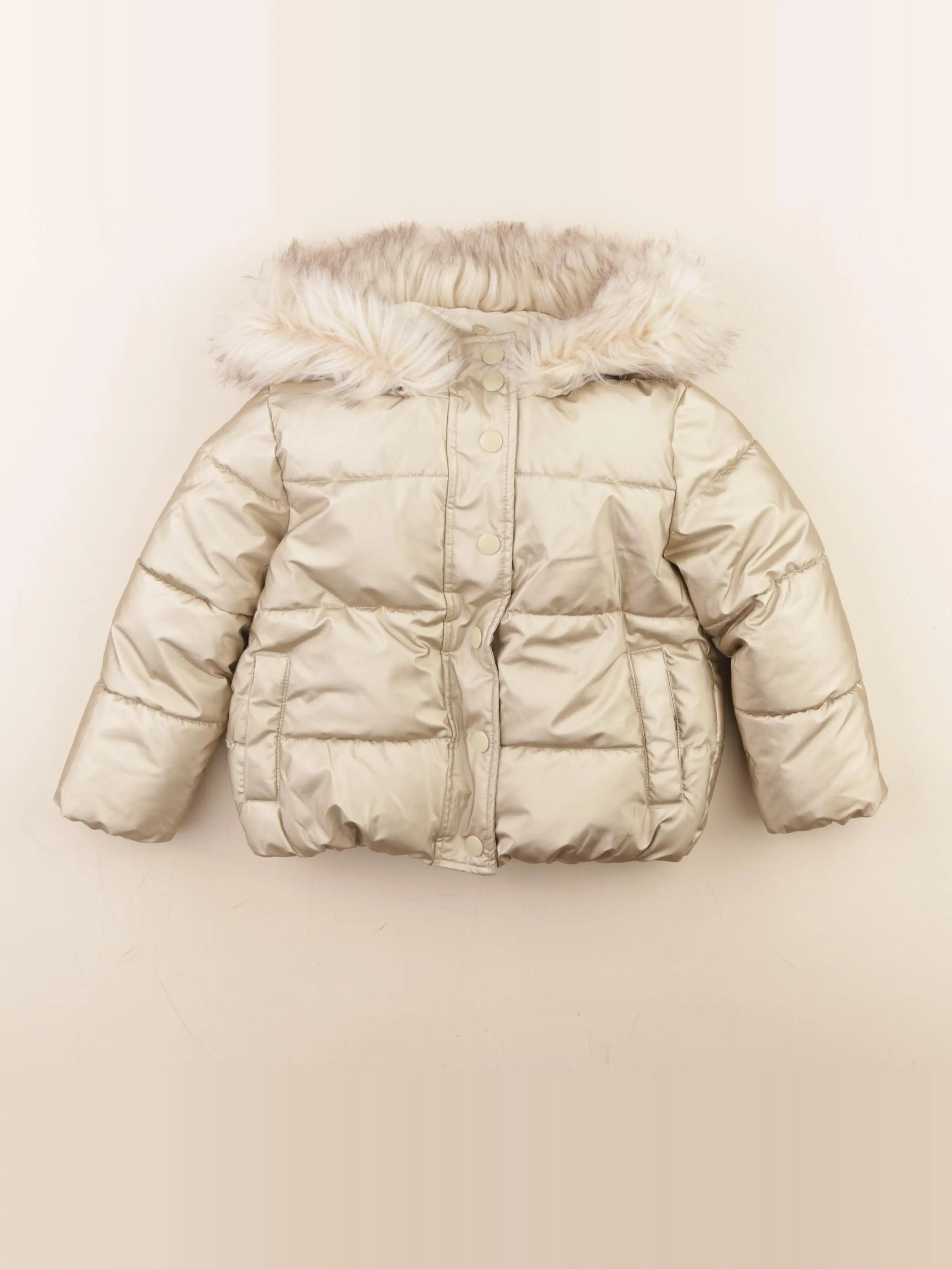 Vertbaudet - doudoune or - 3 ans