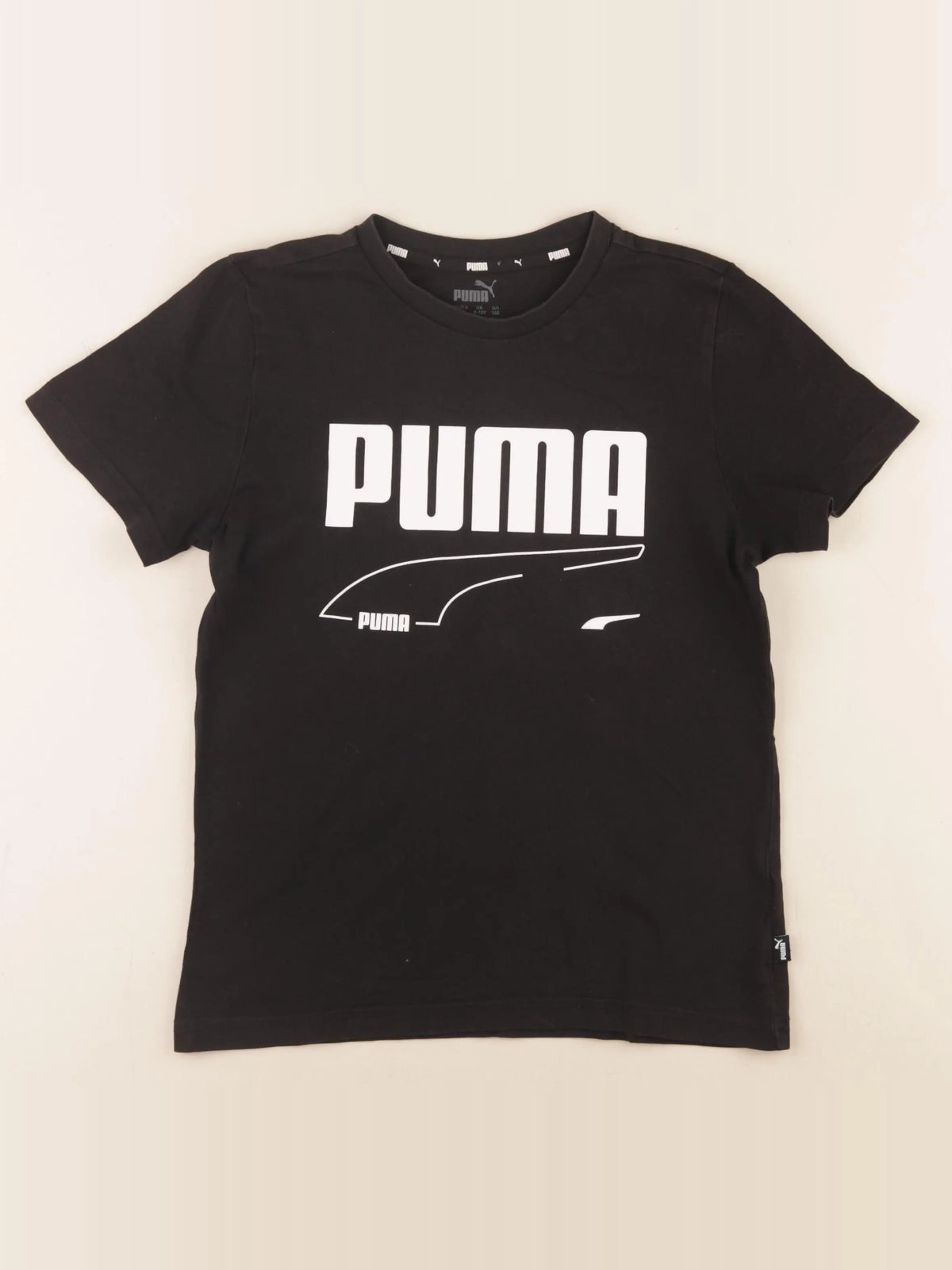 Puma - tee-shirt noir - 9/10 ans