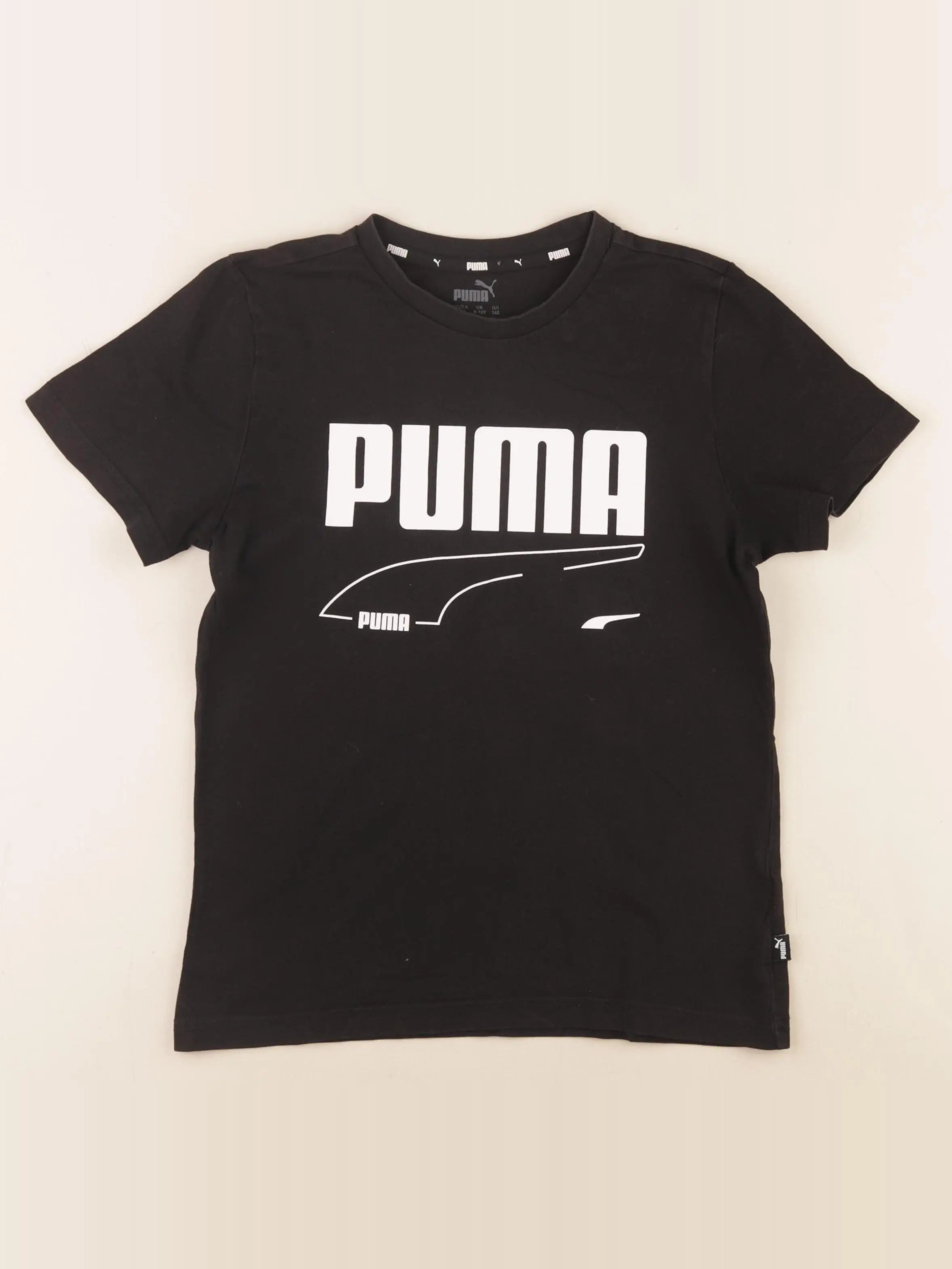 Puma - tee-shirt noir - 9/10 ans