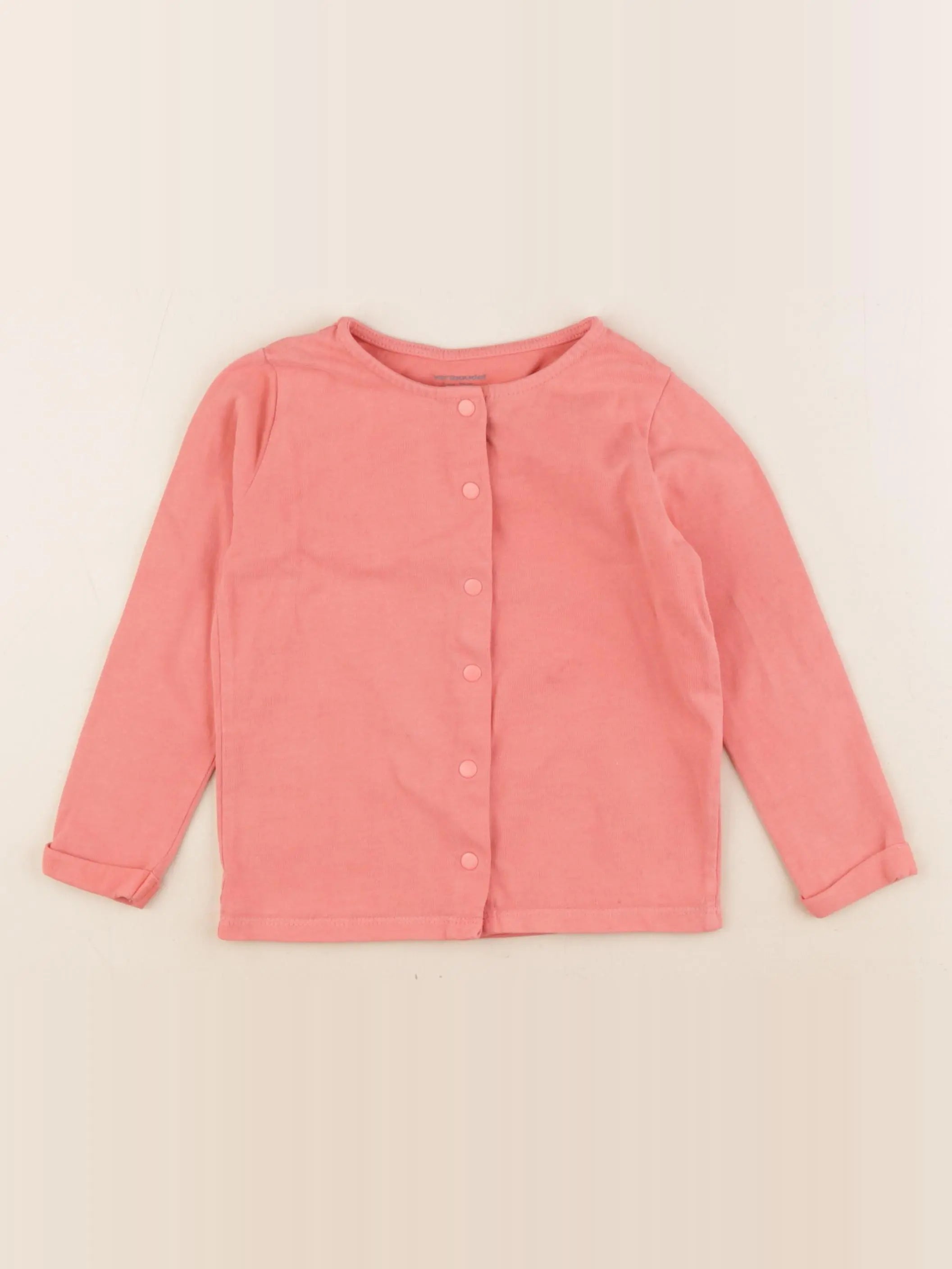 Vertbaudet - gilet orange - 3 ans