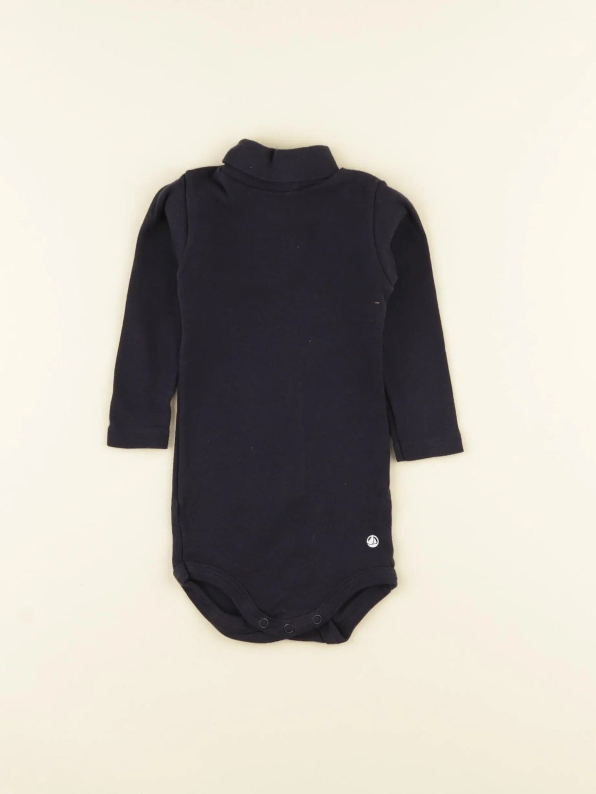 Petit Bateau - body à col bleu - 6 mois