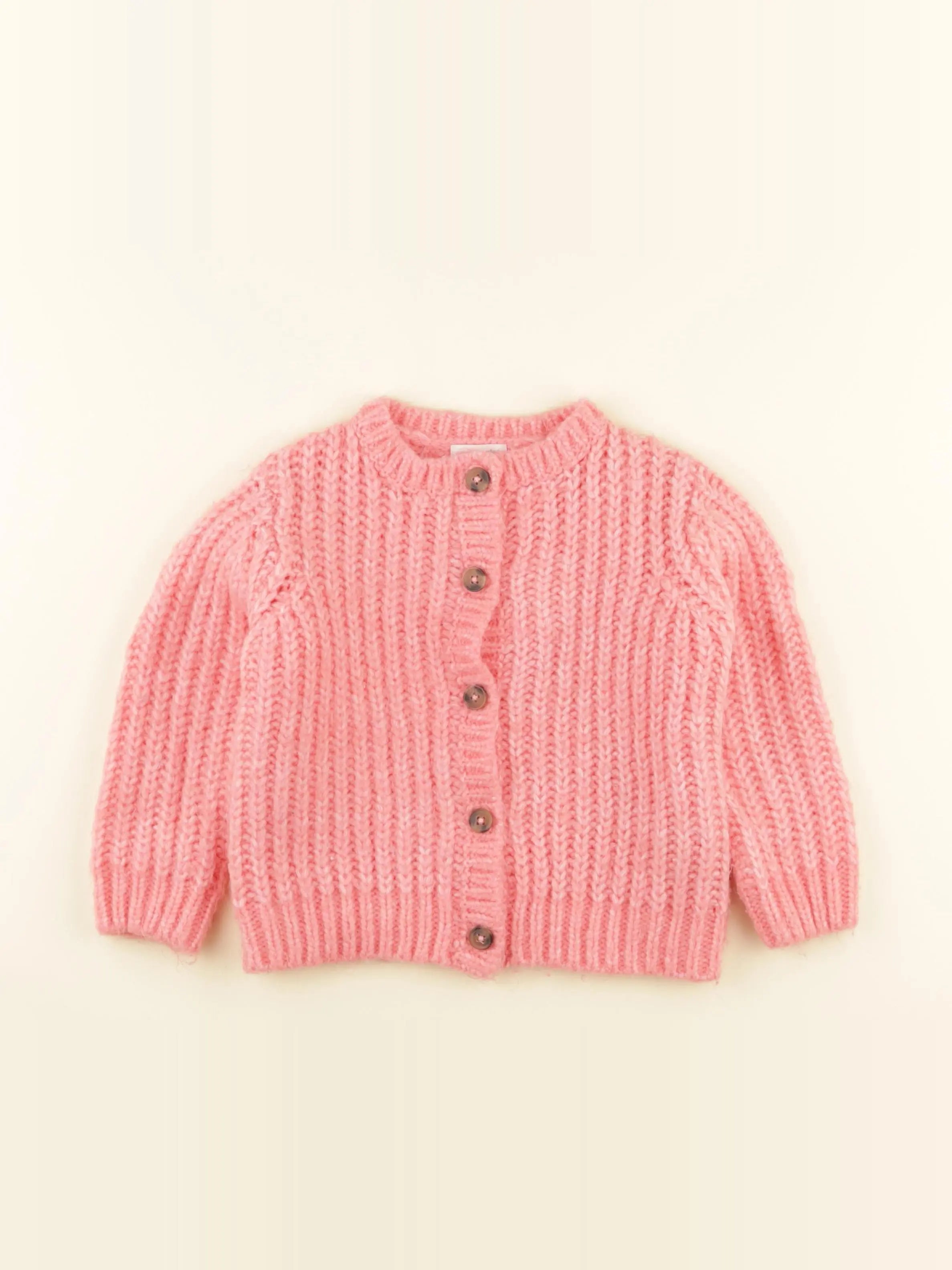Vertbaudet - gilet rose - 3 ans