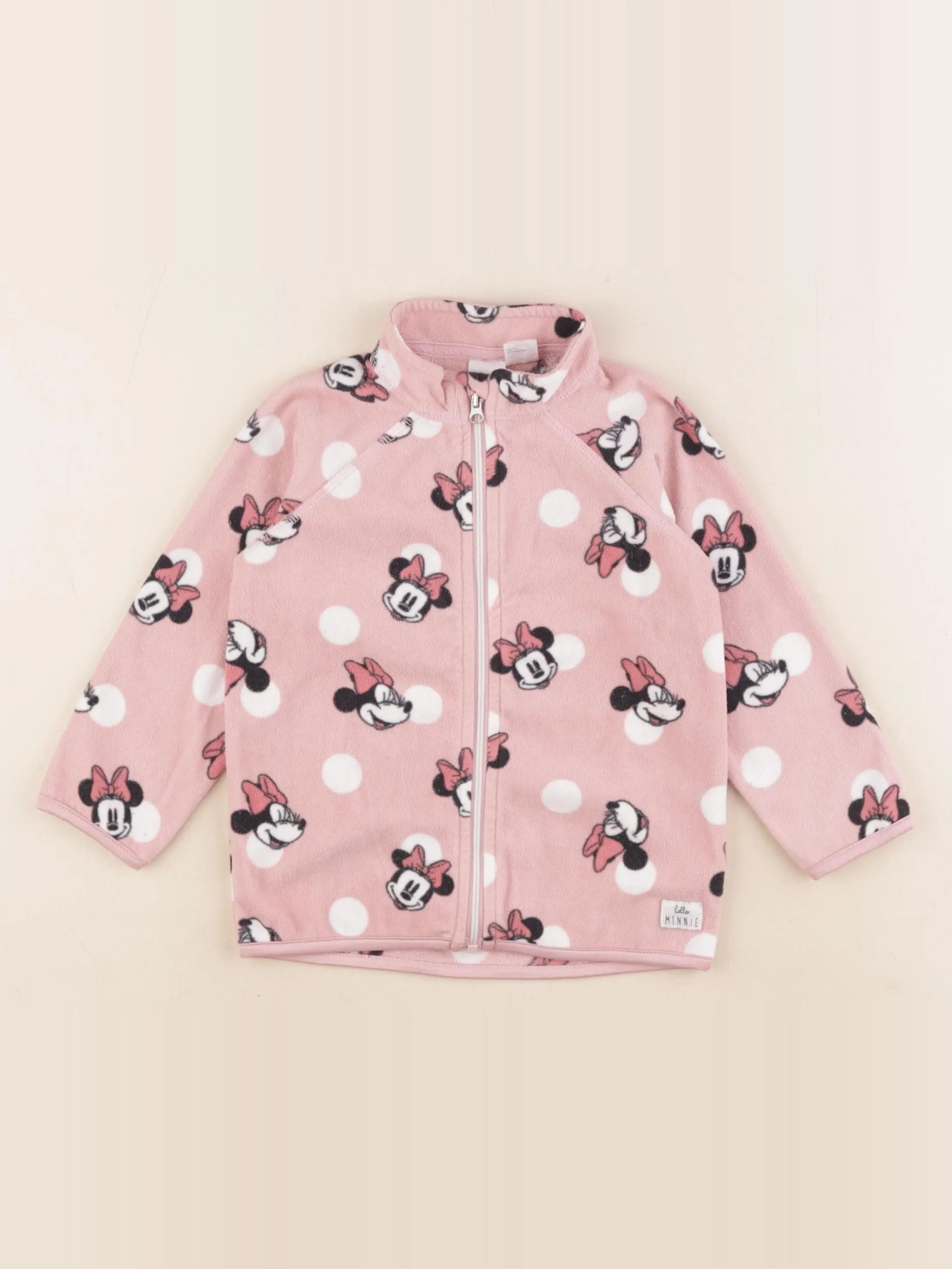 H&M - polaire rose - 12/18 mois
